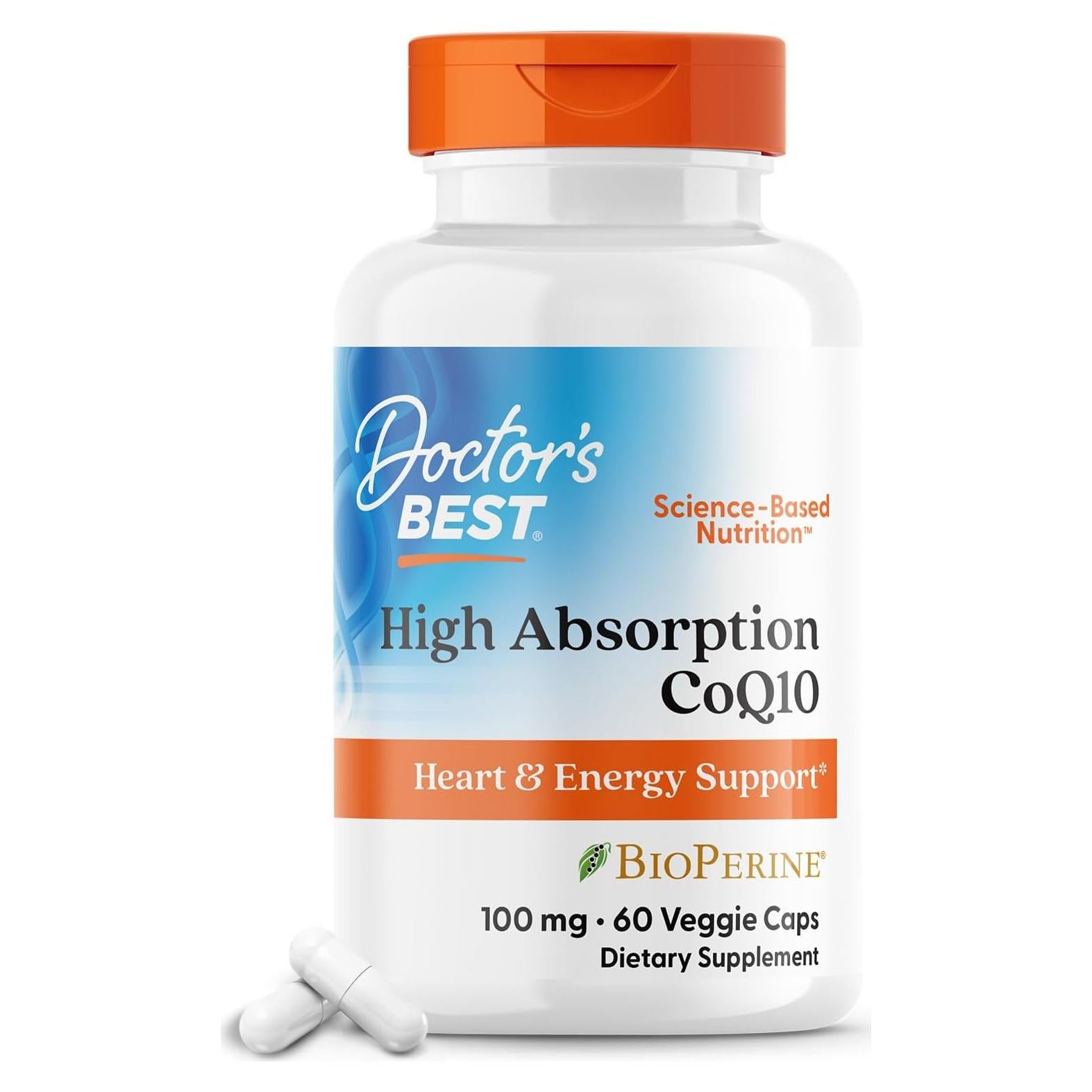 CoQ10 Alta Absorción Doctor's Best 100 mg 60 Cápsulas Veganas