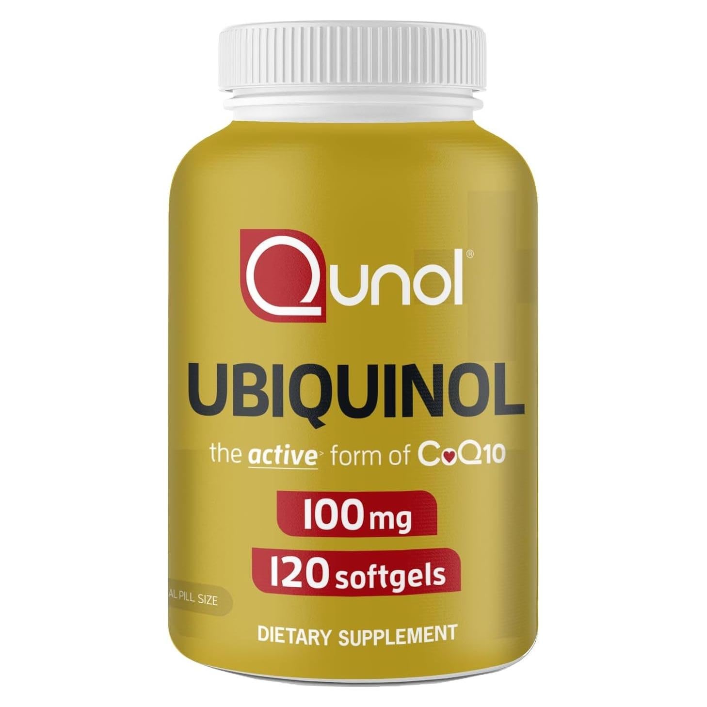 Qunol Ubiquinol CoQ10 100mg 120 Cápsulas - Antioxidante Corazón
