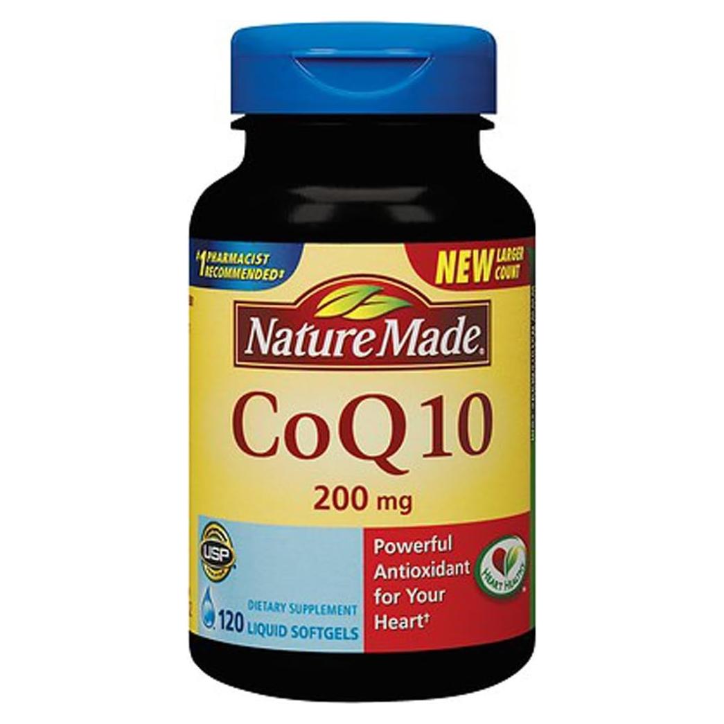 Suplemento Dietético CoQ10 Nature Made 200 mg 120 Gelatinas