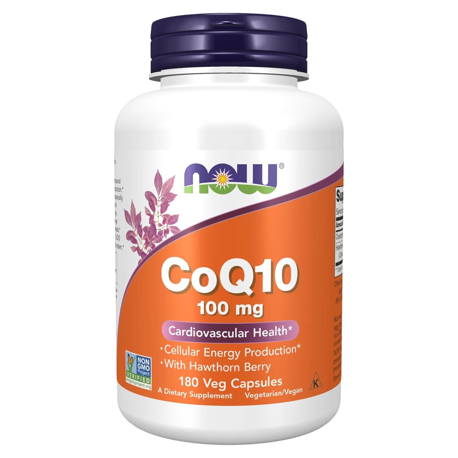 NOW CoQ10 100 mg 180 Cápsulas Veganas - Energía Celular
