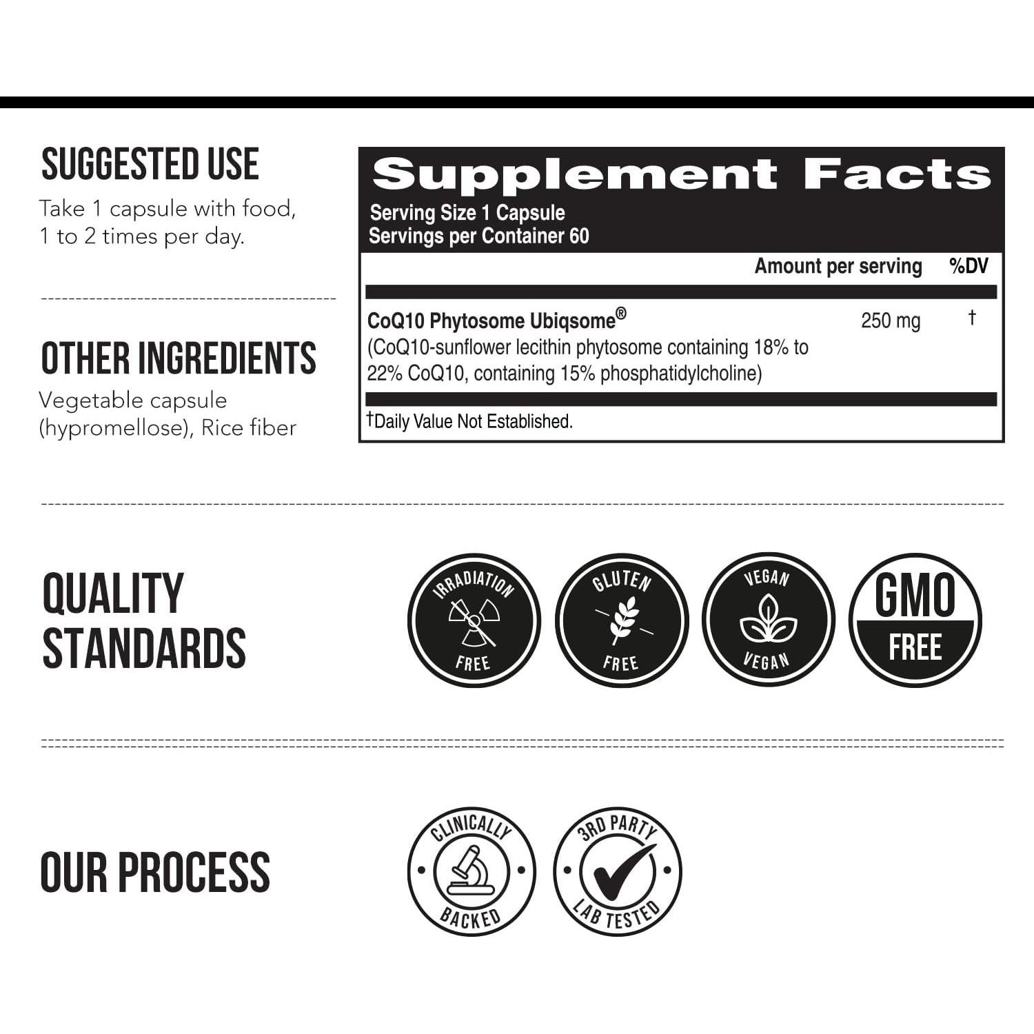 SoActive CoQ10 250 mg Fitósoma - 60 Cápsulas - Alta Absorción