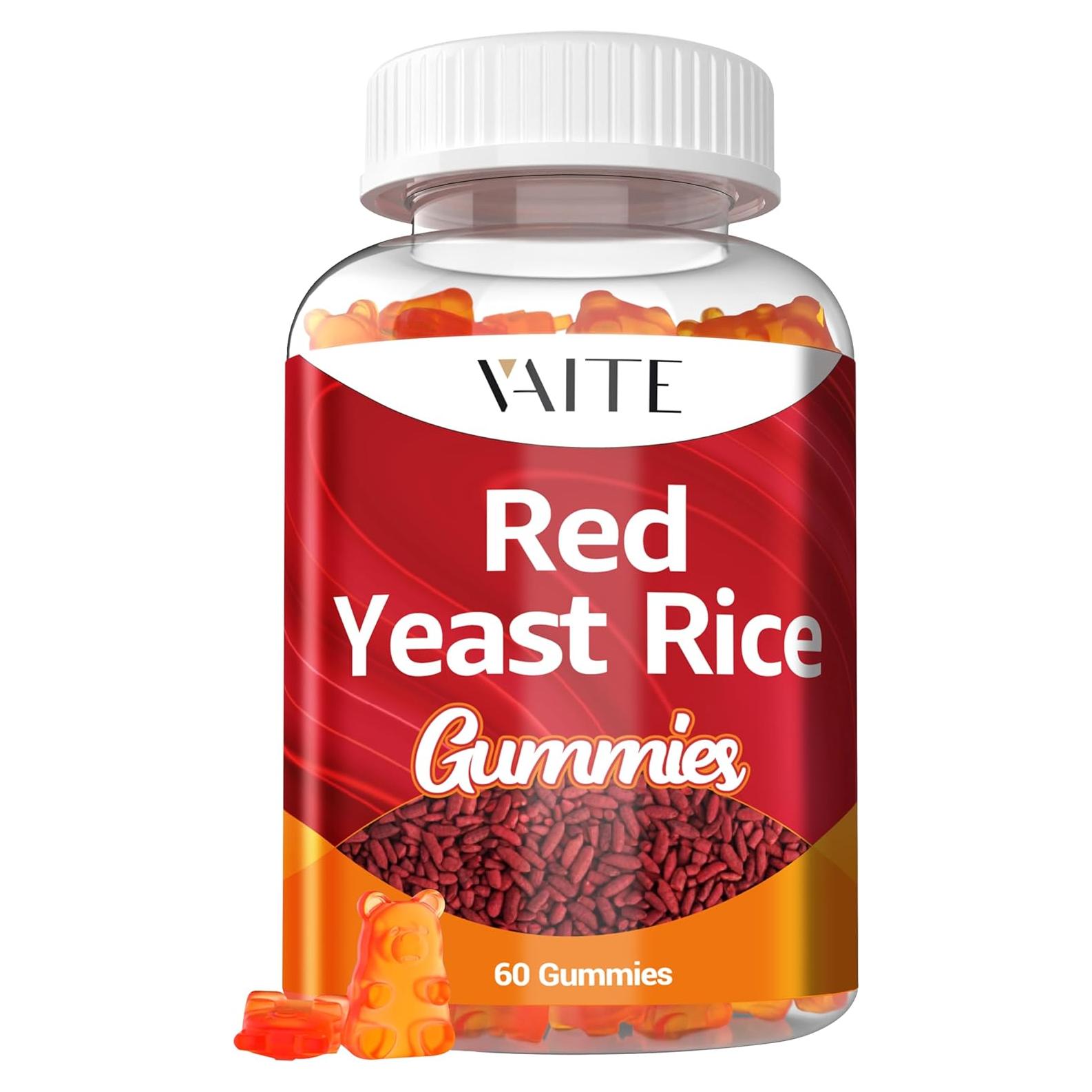 Gomas de Arroz de Levadura Roja VAITE 1200 mg CoQ10 60 Unidades