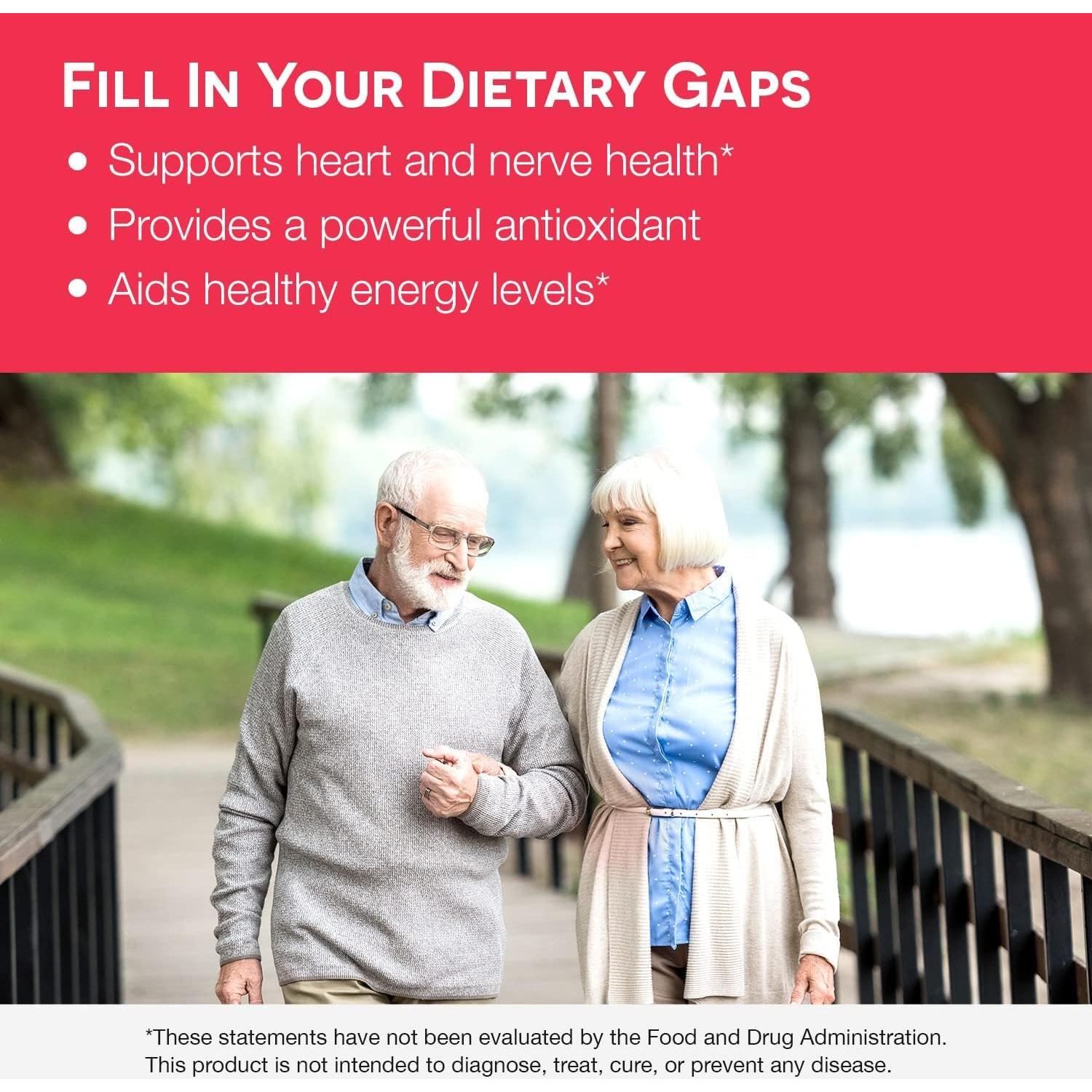 EZ Melts CoQ10 100 mg Suplemento Disoluble Sin Azúcar 60 Tabletas