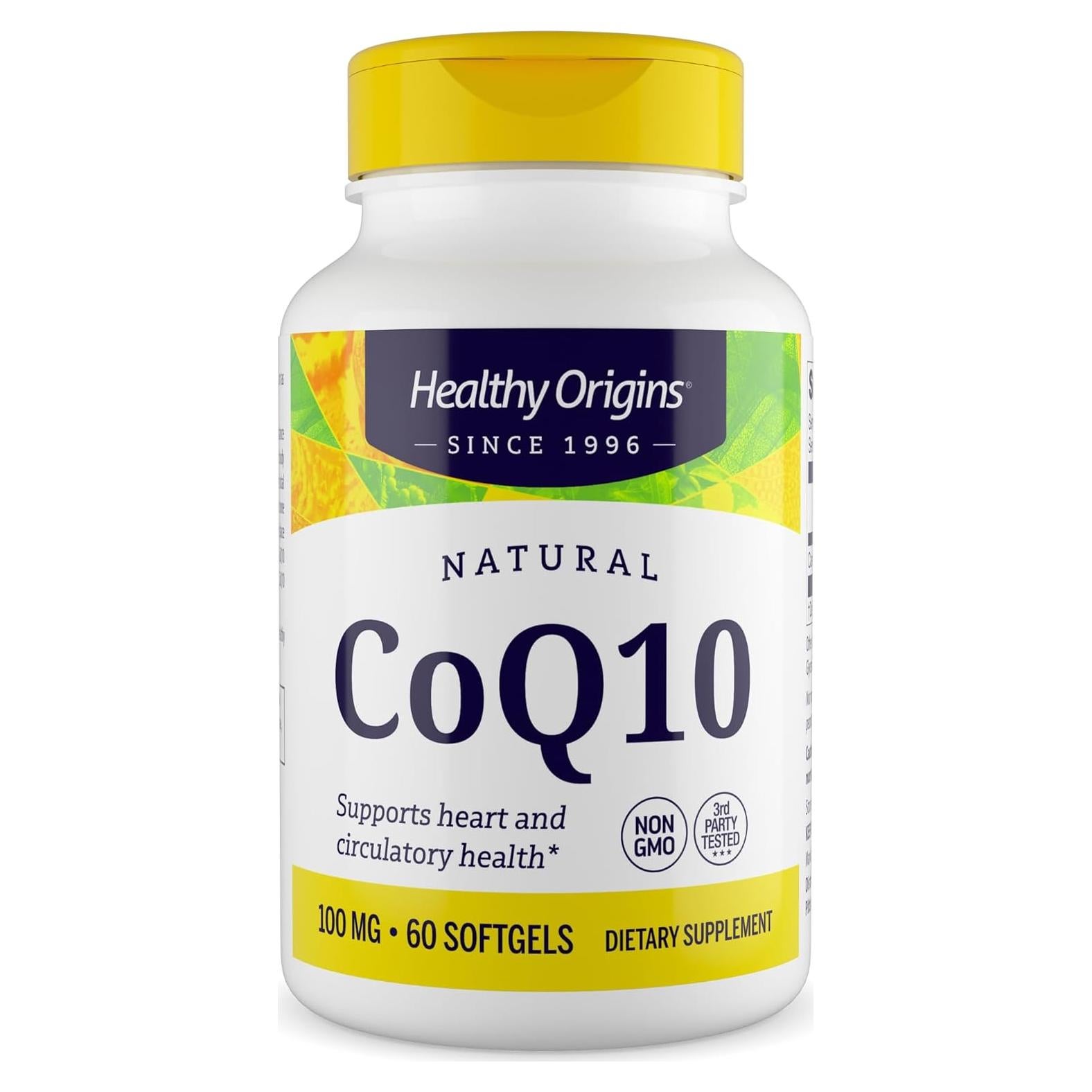 Suplemento CoQ10 100 mg Healthy Origins - 60 Gelatinas Blandas
