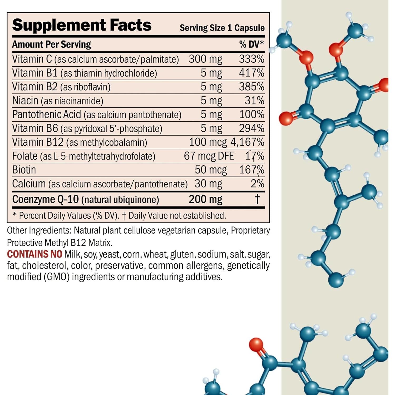 Coenzima Q-10 200 mg Andrew Lessman 60 Cápsulas Antioxidante