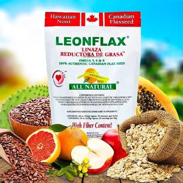 Leonflax Semilla de Lino Canadiense 510g Suplemento Digestivo