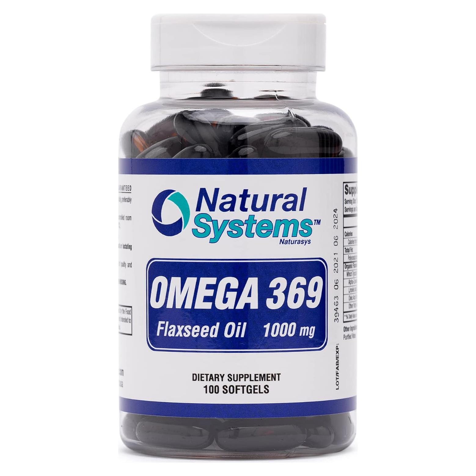 Suplemento Omega 3 6 9 Sistemas Naturales 100 Softgels