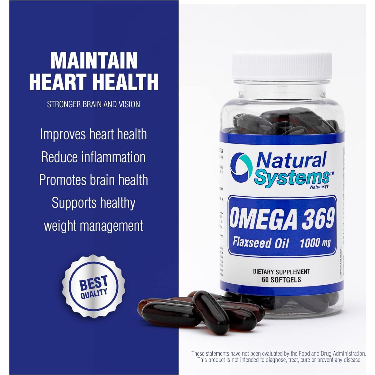 Suplemento Omega 3 6 9 Sistemas Naturales 100 Softgels