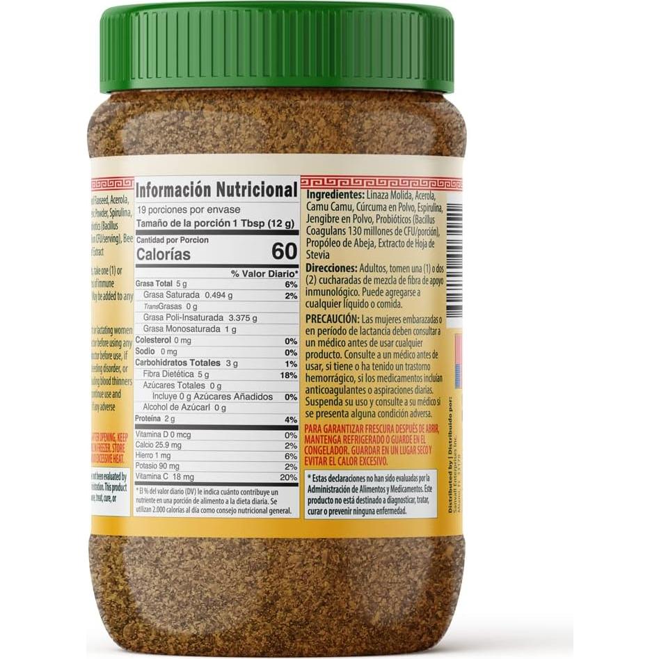 Semilla de Lino Sanar Naturals 255 g - Suplemento Inmunológico Omega 3