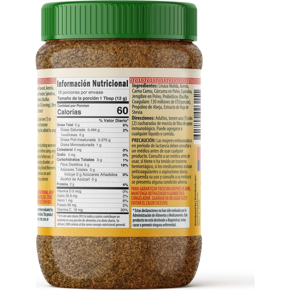 Semilla de Lino Sanar Naturals 255 g - Suplemento Inmunológico Omega 3