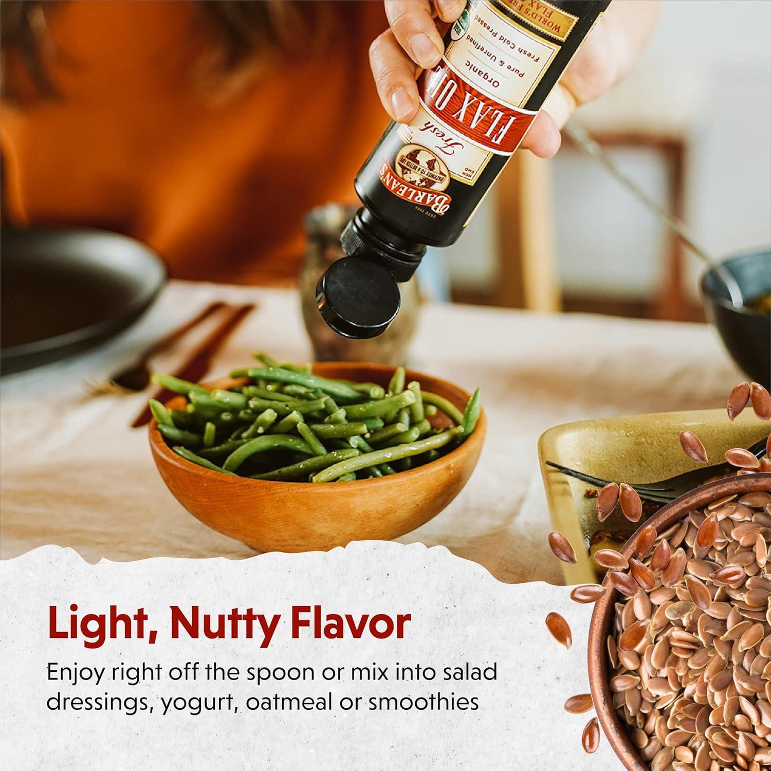 Aceite de Semilla de Lino Orgánico Barlean's 236.6 ml Omega 3