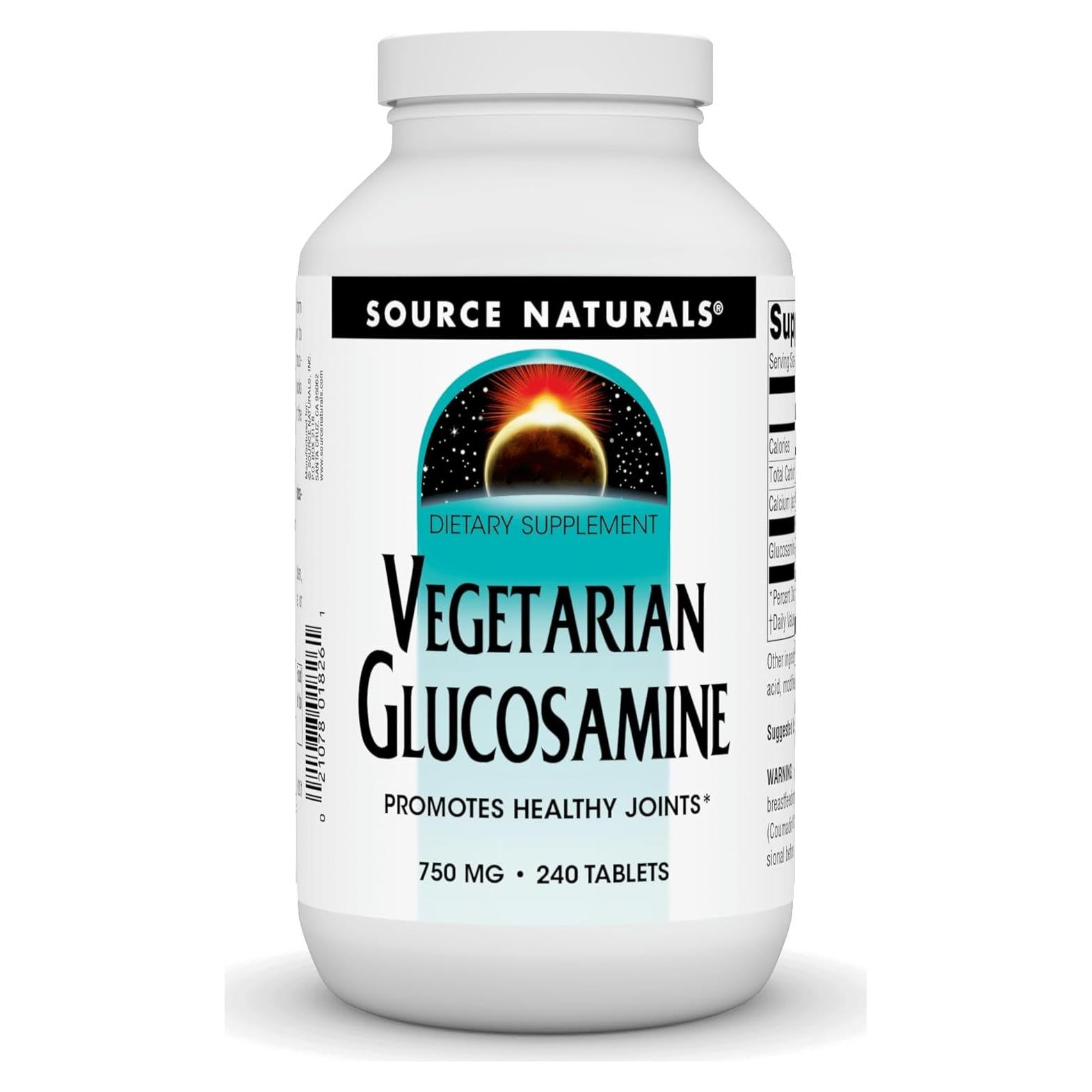 Glucosamina Vegetariana Source Naturals 750 mg 240 Tabletas