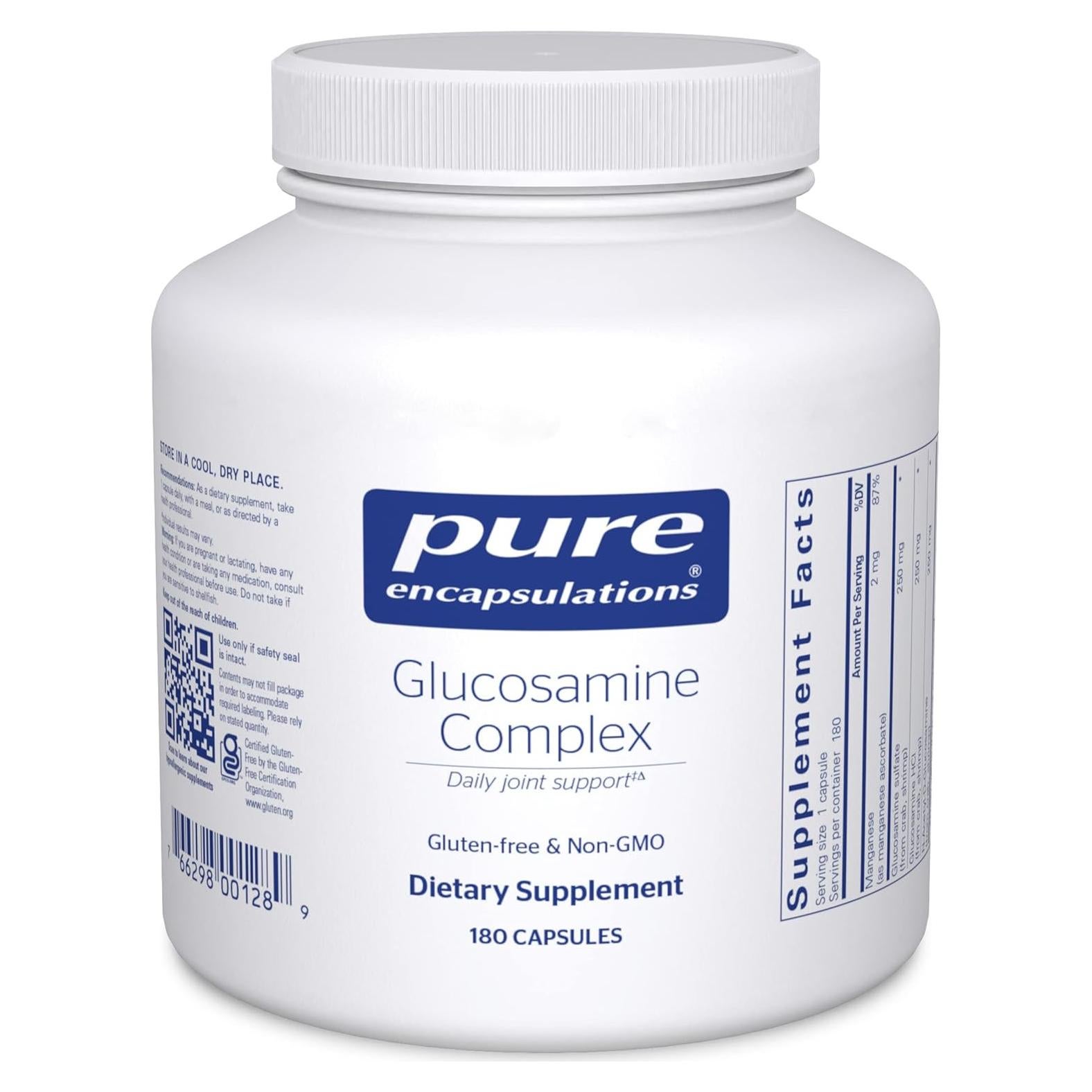 Complejo de Glucosamina Pure Encapsulations 180 Cápsulas