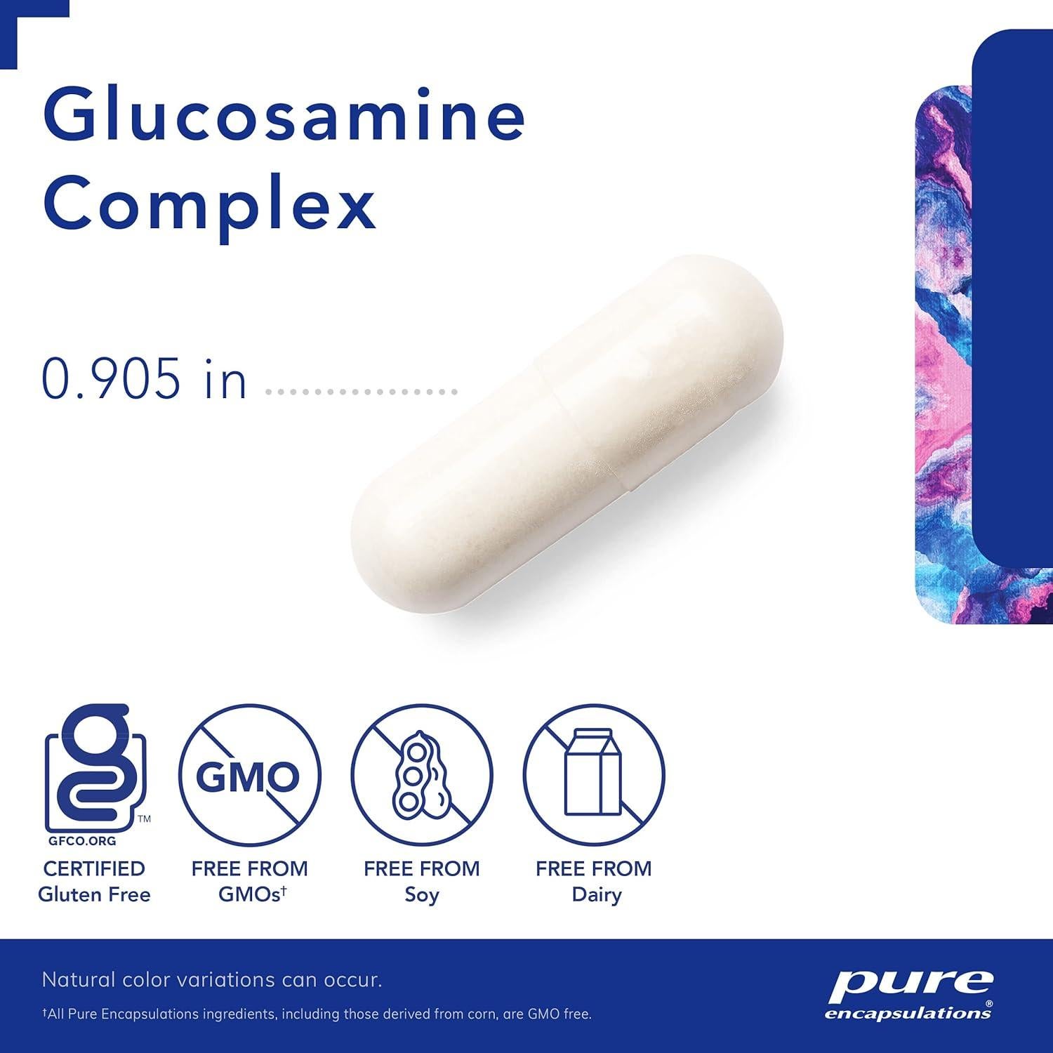 Complejo de Glucosamina Pure Encapsulations 180 Cápsulas