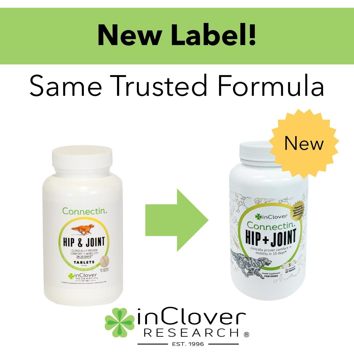 Suplemento Articular InClover Connectin 150 Tabletas para Perros