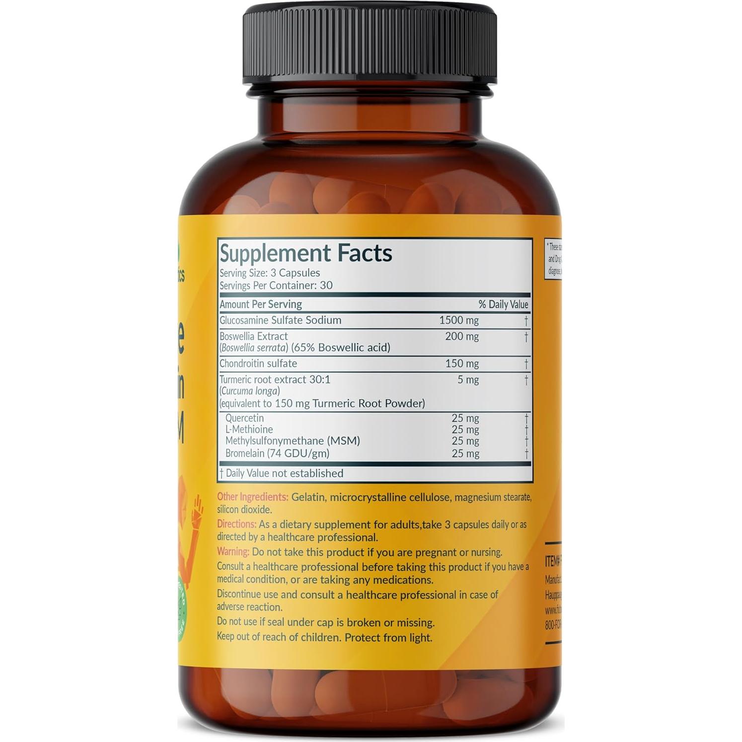 Fórmula Avanzada de Glucosamina y Condroitina Futurebiotics 90 Cápsulas