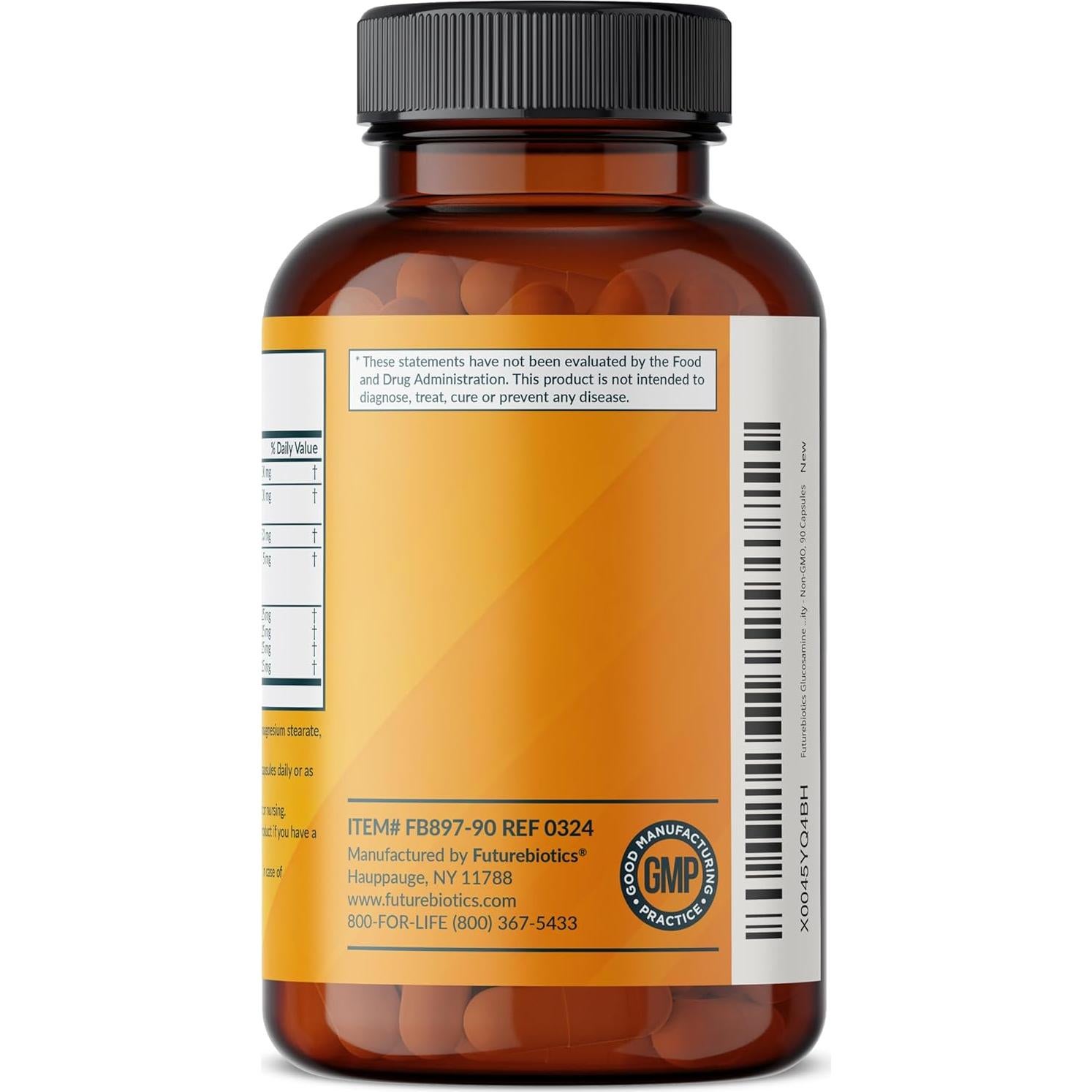 Fórmula Avanzada de Glucosamina y Condroitina Futurebiotics 90 Cápsulas