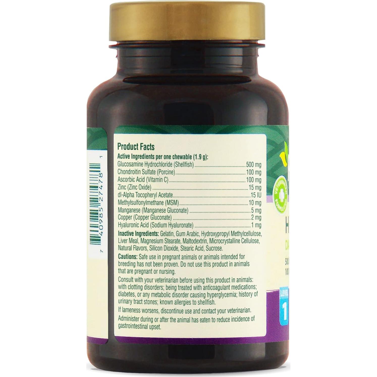 Suplemento Masticable Petnc para Caderas y Articulaciones 60 Unidades