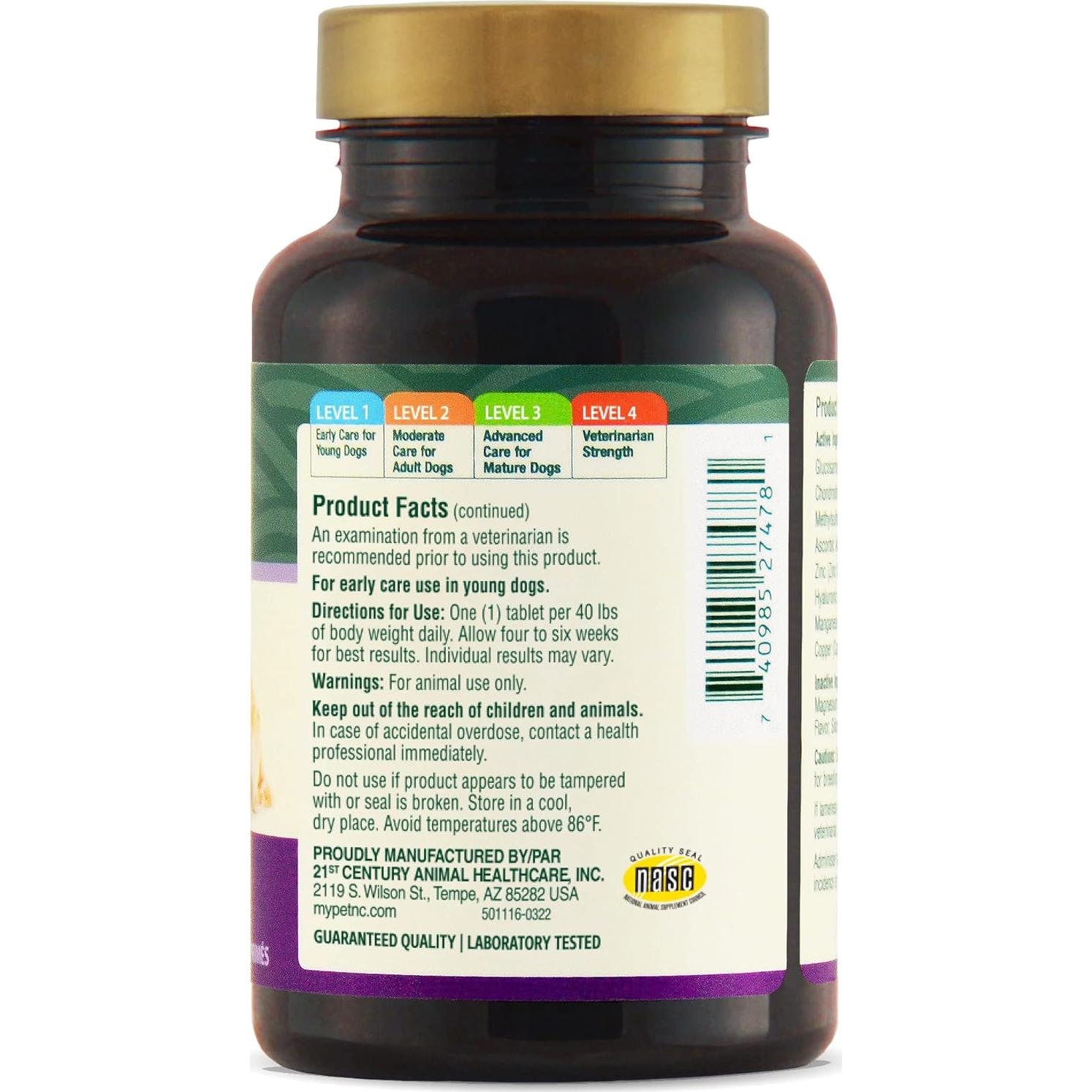 Suplemento Masticable Petnc para Caderas y Articulaciones 60 Unidades