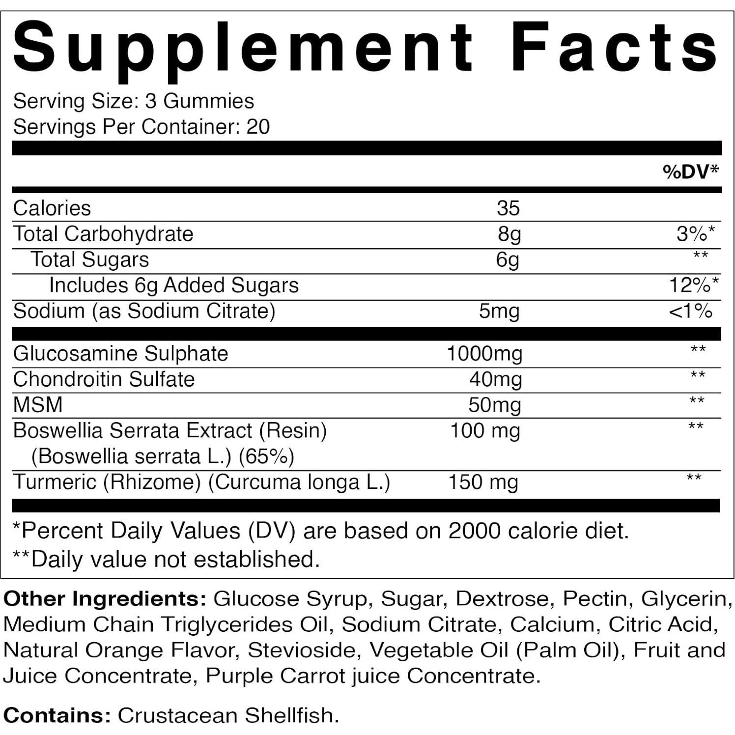 Gomitas de Glucosamina Vitamatic 60 unidades - Soporte Articular