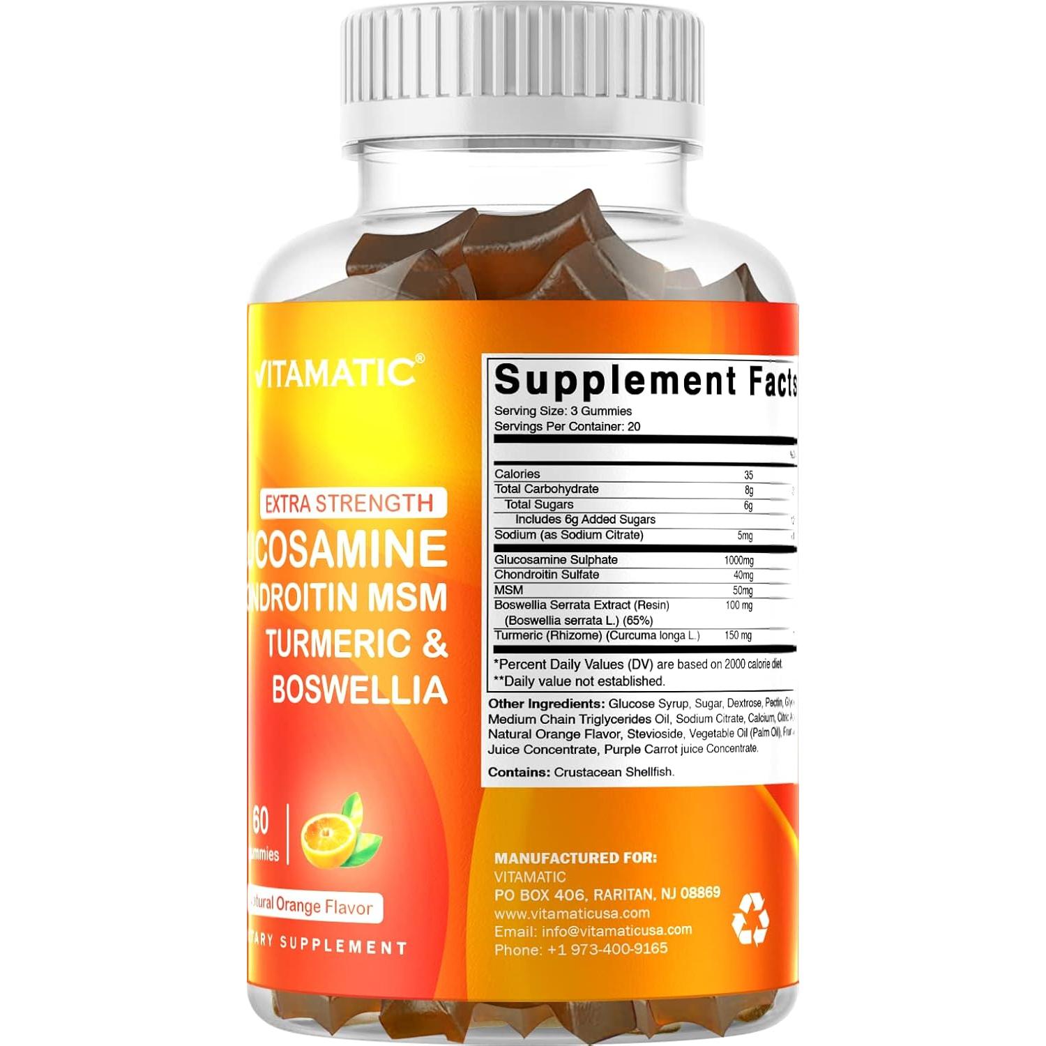 Gomitas de Glucosamina Vitamatic 60 unidades - Soporte Articular