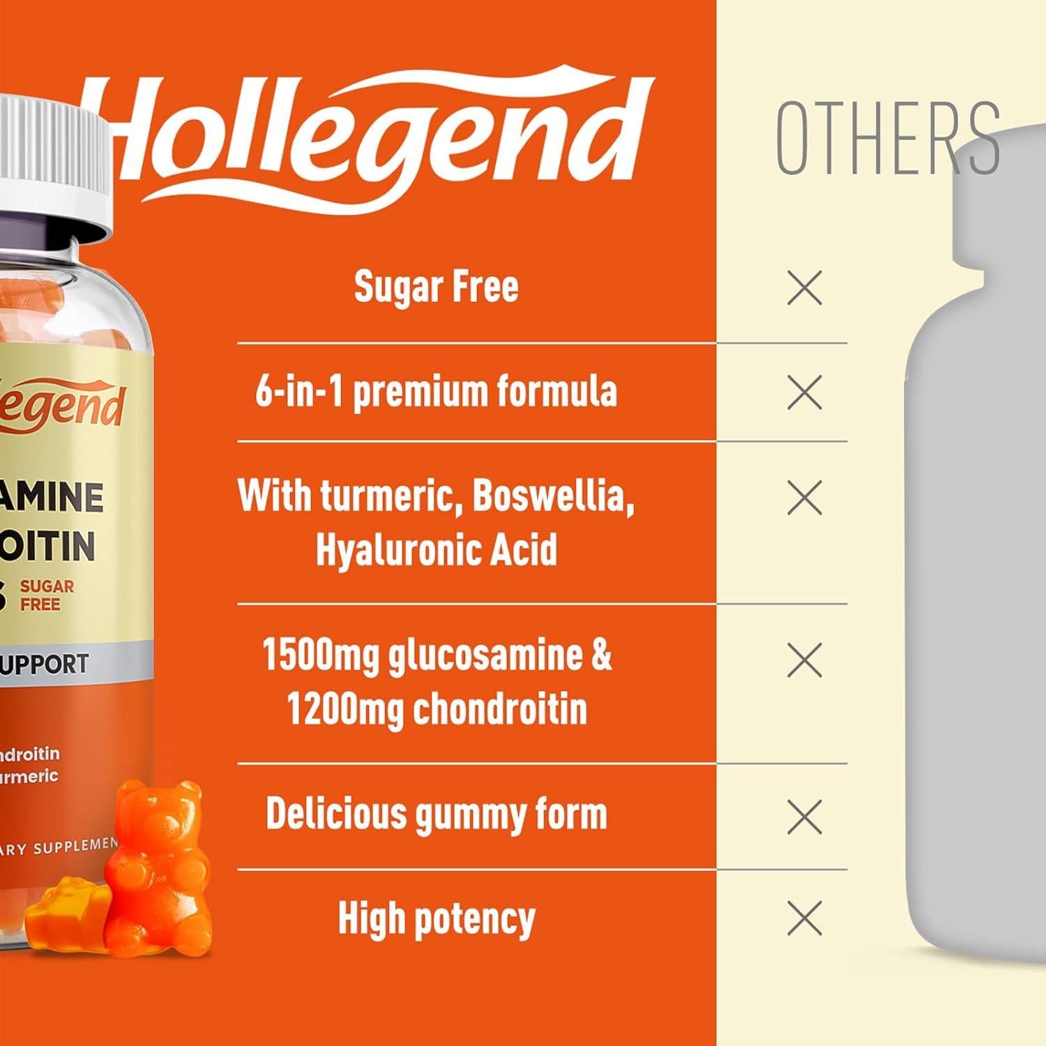 Gomitas de Glucosamina y Condroitina HendyBe 1500mg 60 Unidades