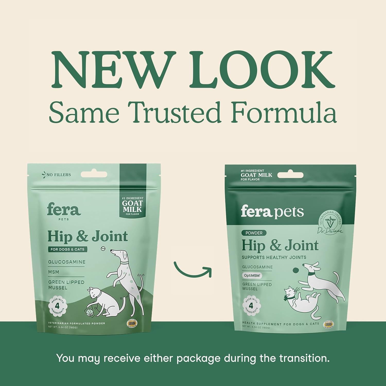 Suplemento Fera Pet Organics Leche de Cabra 60 Porciones