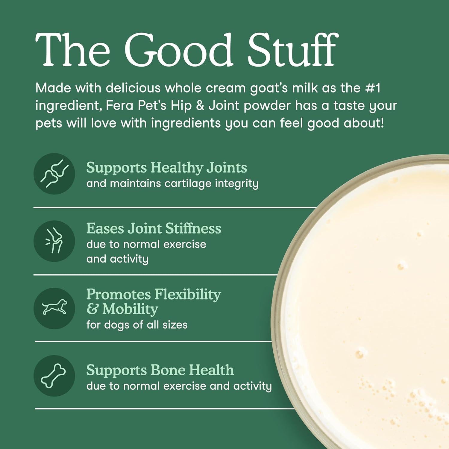 Suplemento Fera Pet Organics Leche de Cabra 60 Porciones