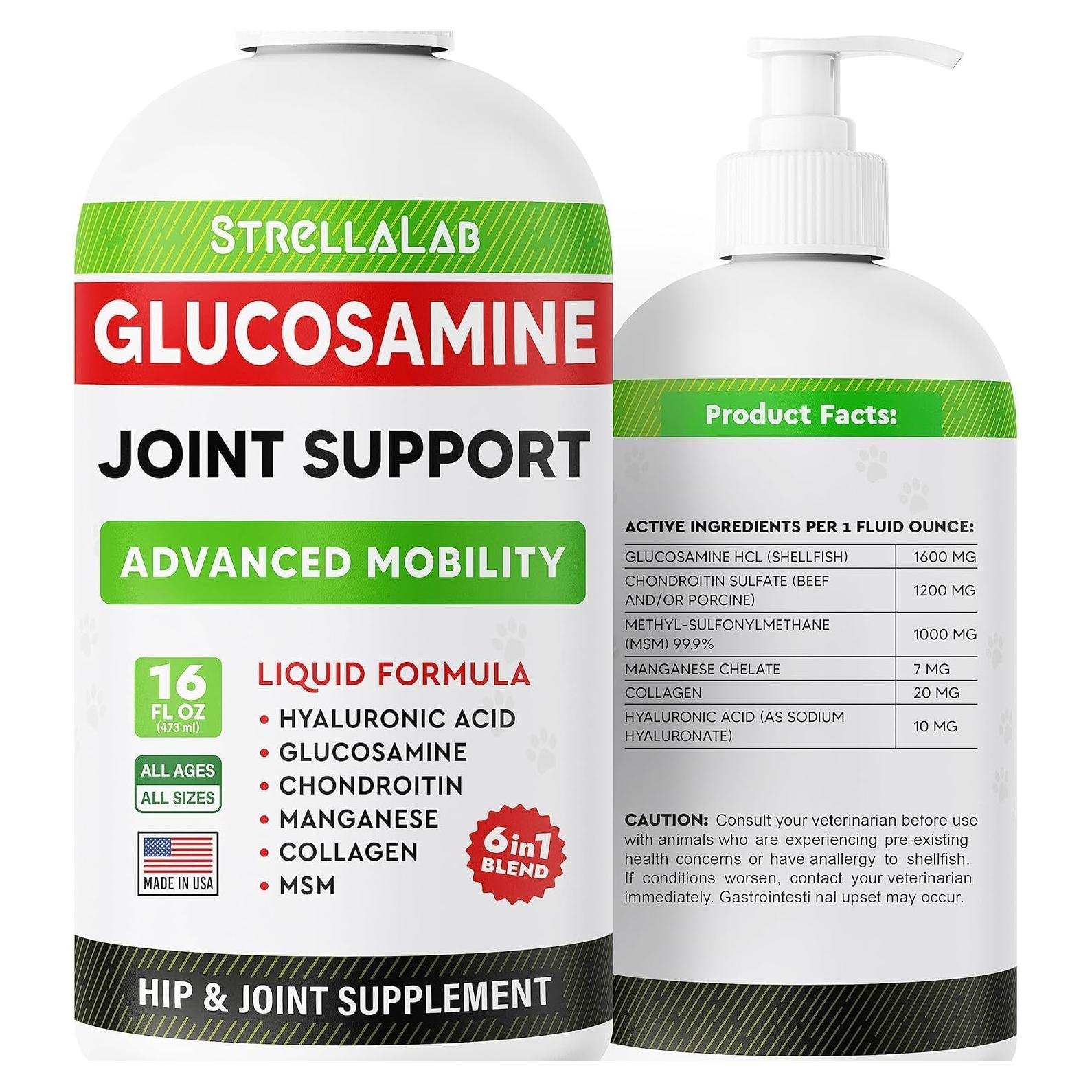 Suplemento Articular Líquido STRELLALAB 473 ml para Perros