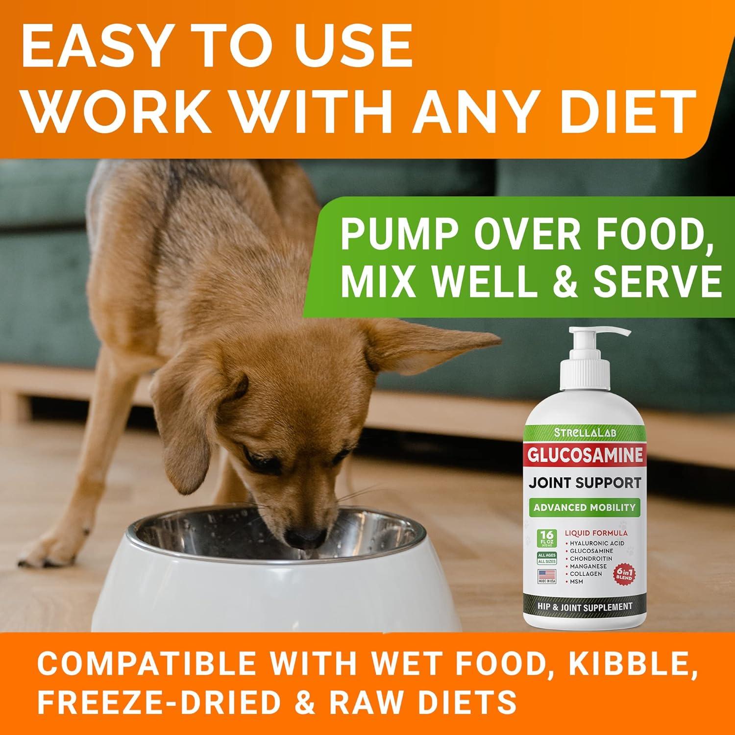 Suplemento Articular Líquido STRELLALAB 473 ml para Perros