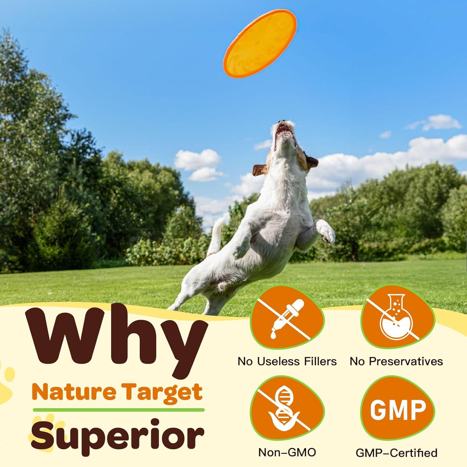 Suplemento Articular para Perros Nature Target 270g - Glucosamina, Omega 3