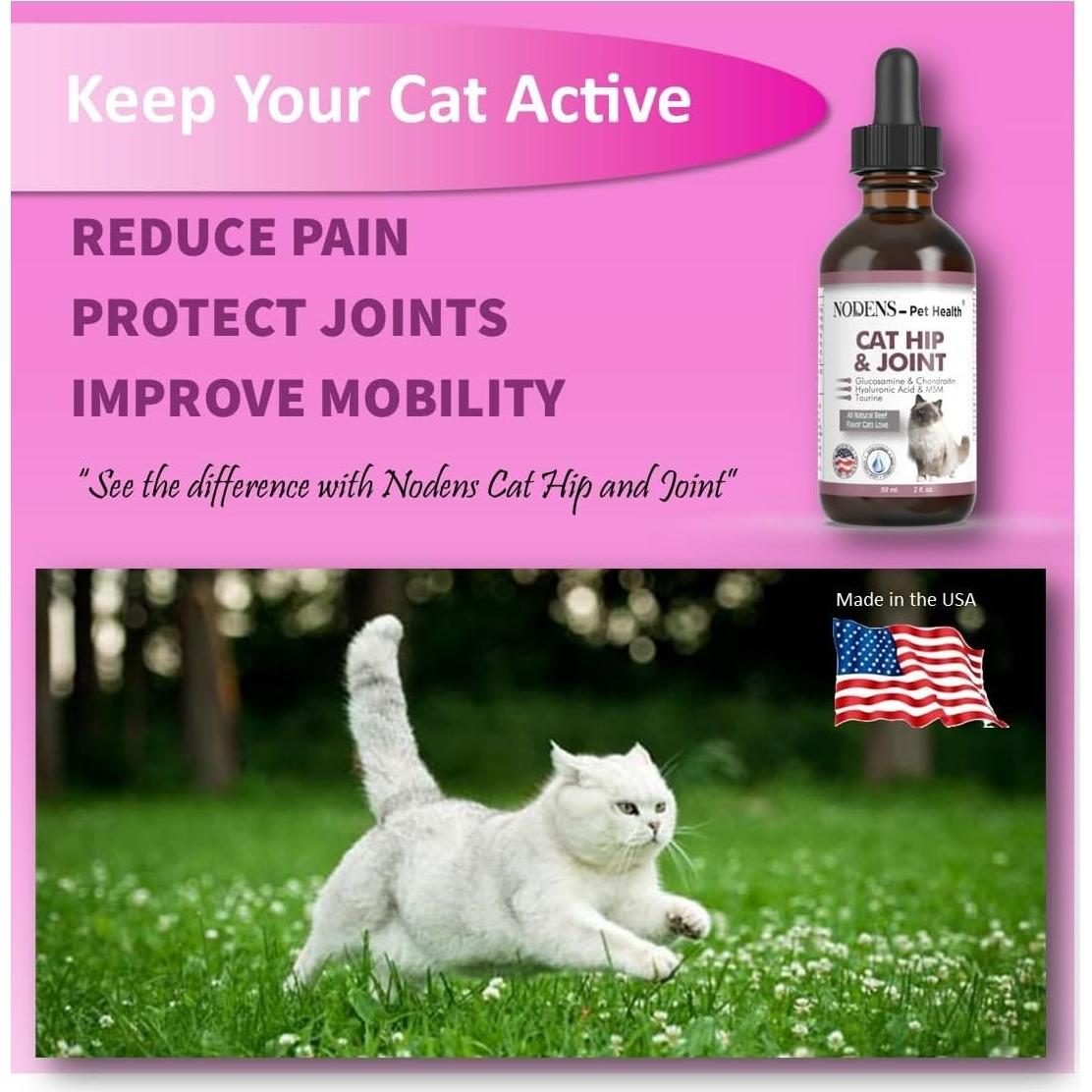 Suplemento Articular Líquido Nodens para Gatos 59ml - Glucosamina y Condroitina