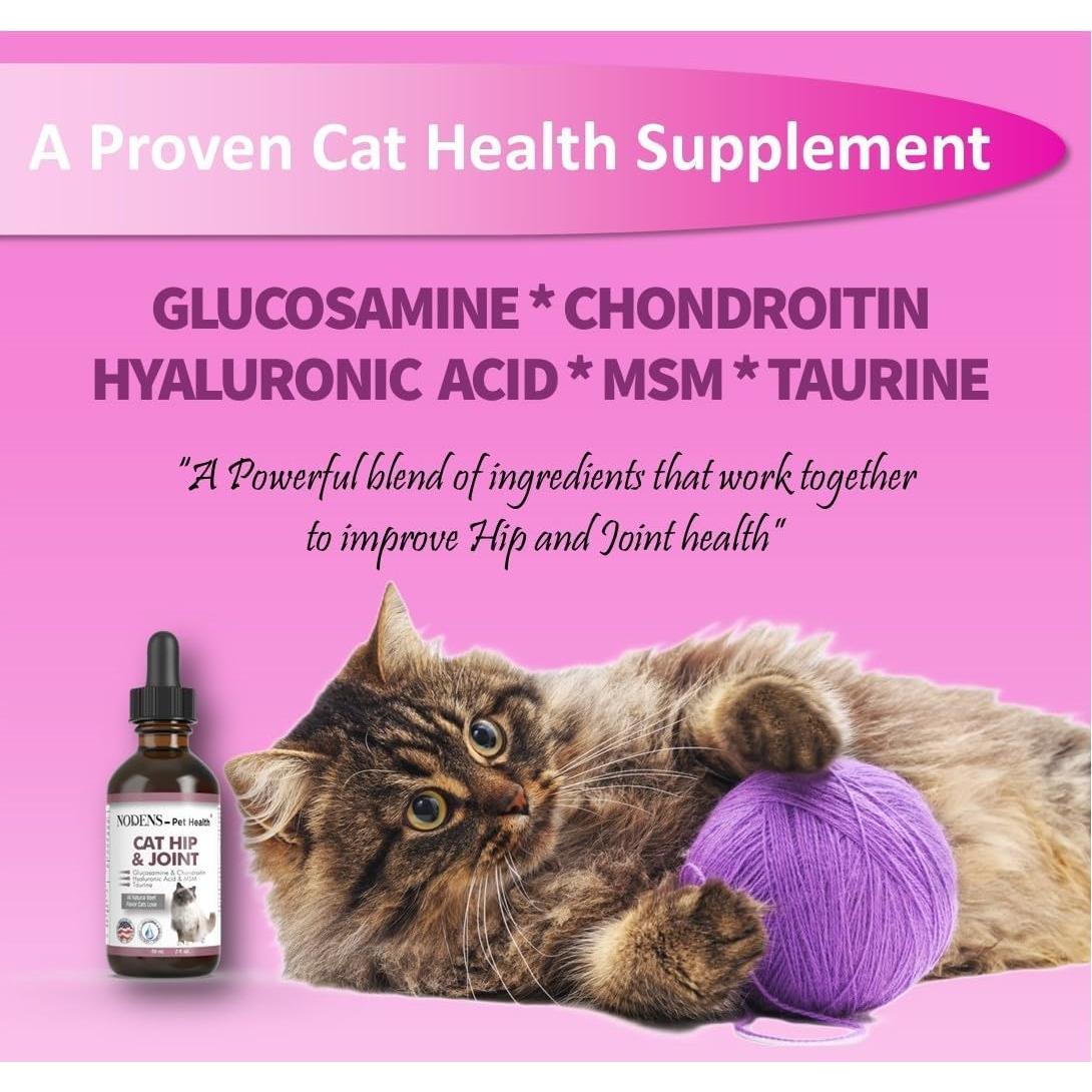Suplemento Articular Líquido Nodens para Gatos 59ml - Glucosamina y Condroitina
