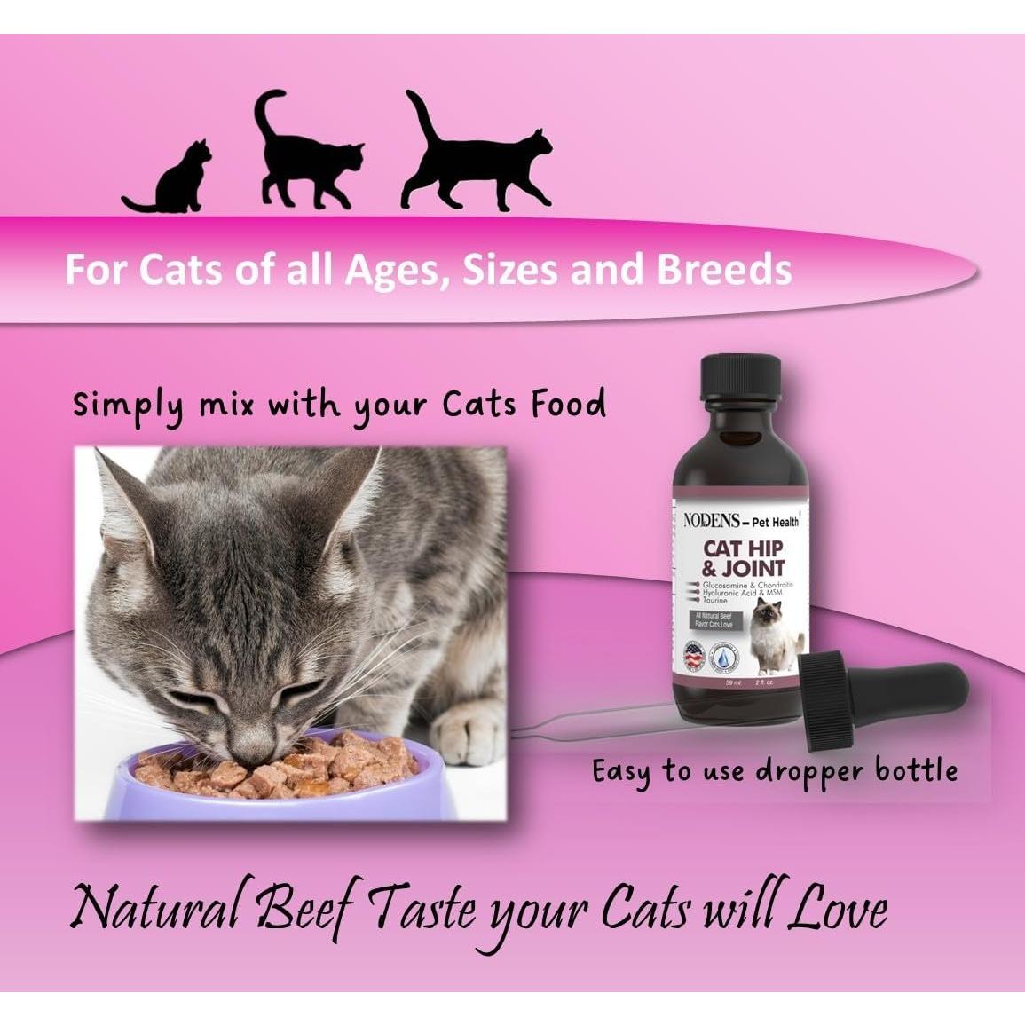 Suplemento Articular Líquido Nodens para Gatos 59ml - Glucosamina y Condroitina