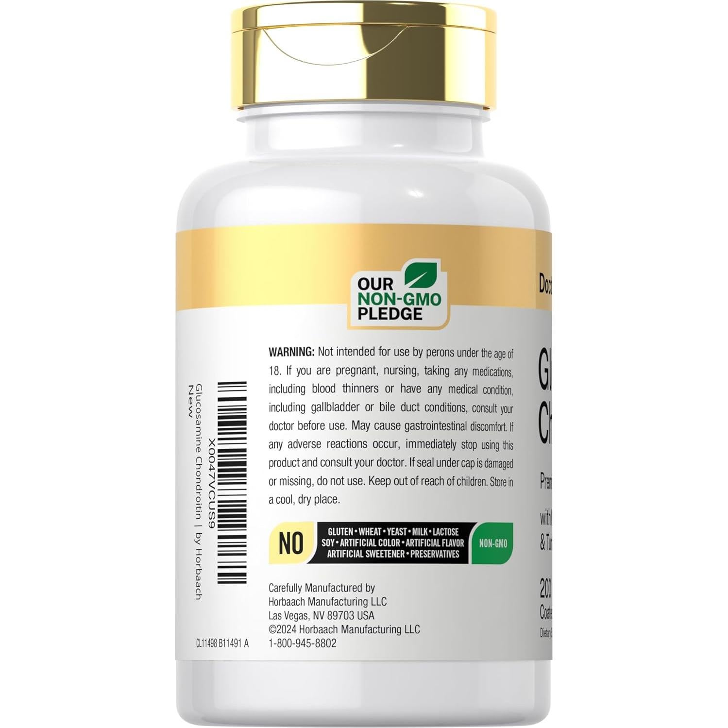 Suplemento de Glucosamina y Condroitina Camino del Doctor 200 Tabletas