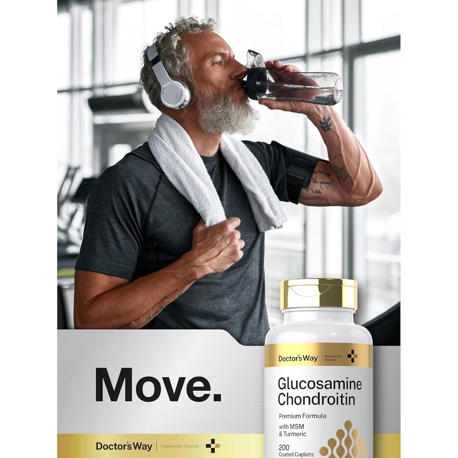 Suplemento de Glucosamina y Condroitina Camino del Doctor 200 Tabletas