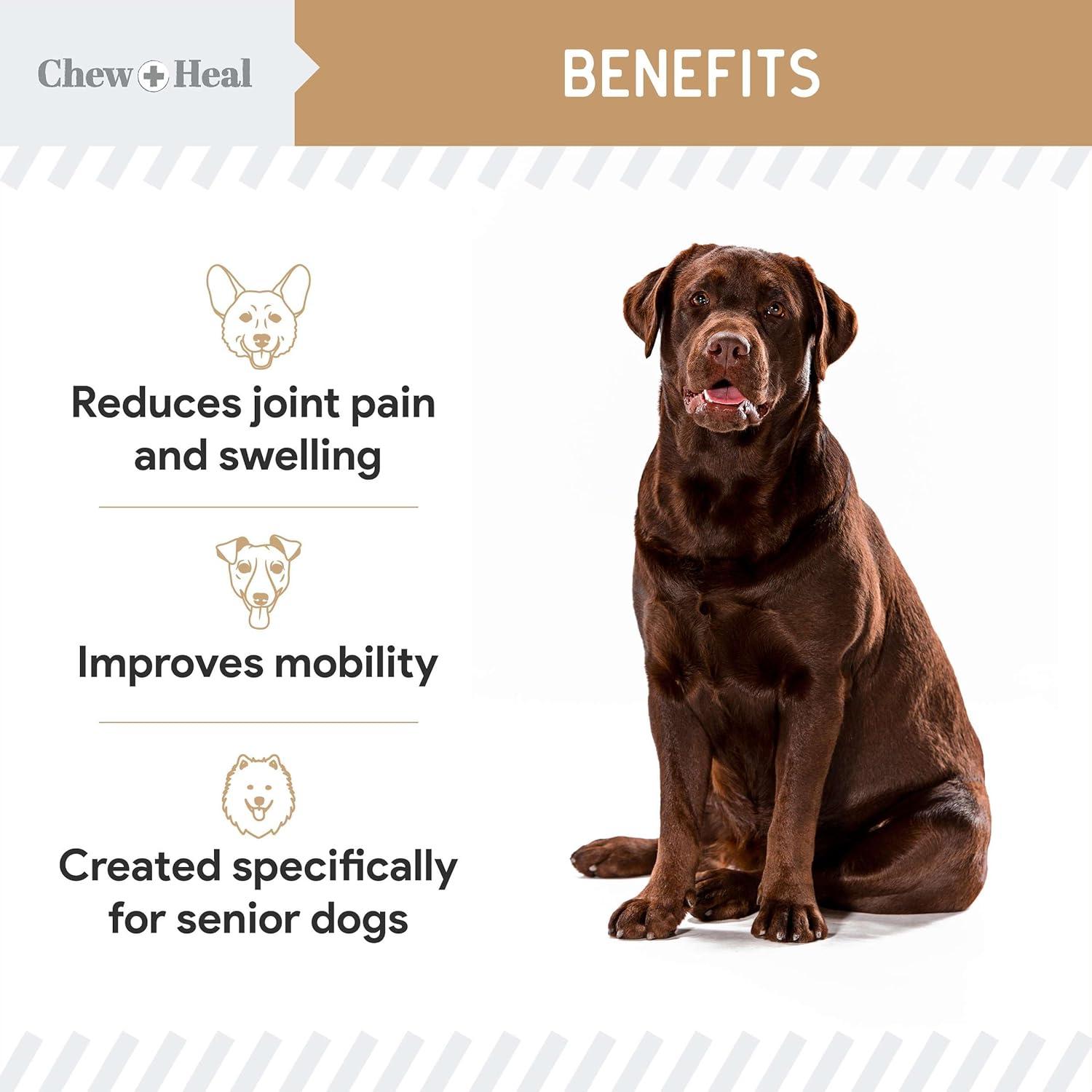 Suplemento de Glucosamina para Perros Chew + Heal 120 Masticables