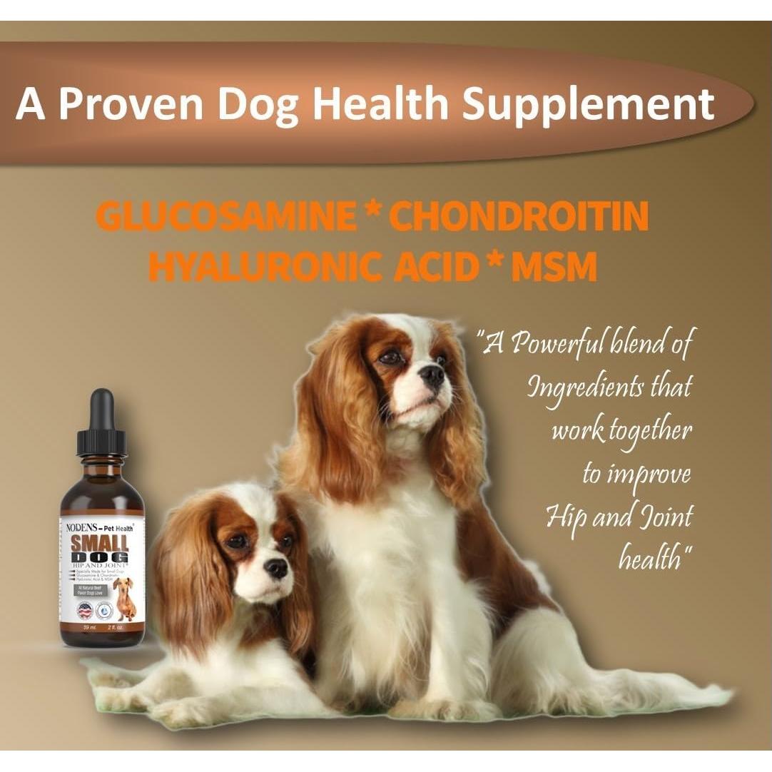 Suplemento Líquido de Glucosamina Nodens 59ml para Perros Pequeños