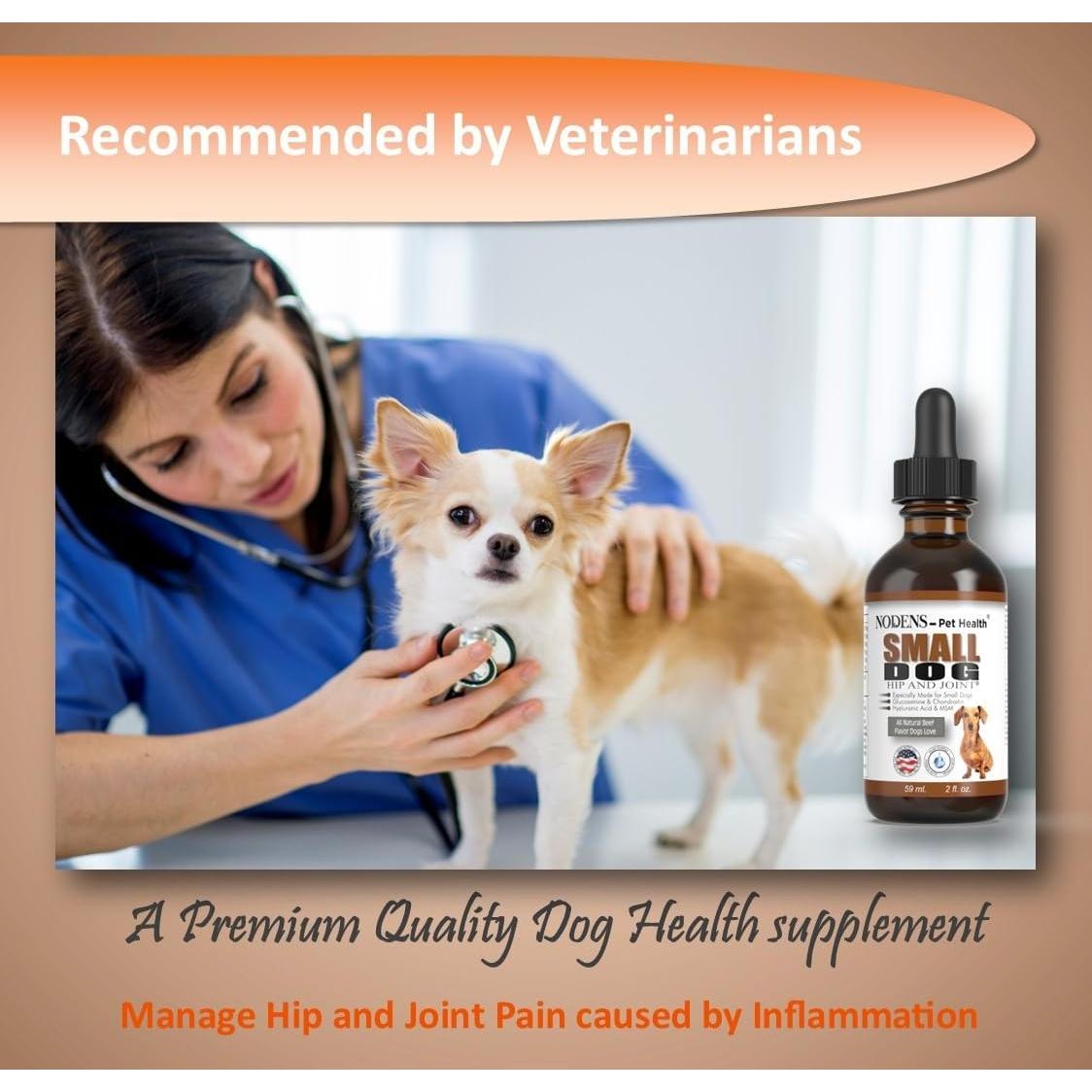 Suplemento Líquido de Glucosamina Nodens 59ml para Perros Pequeños