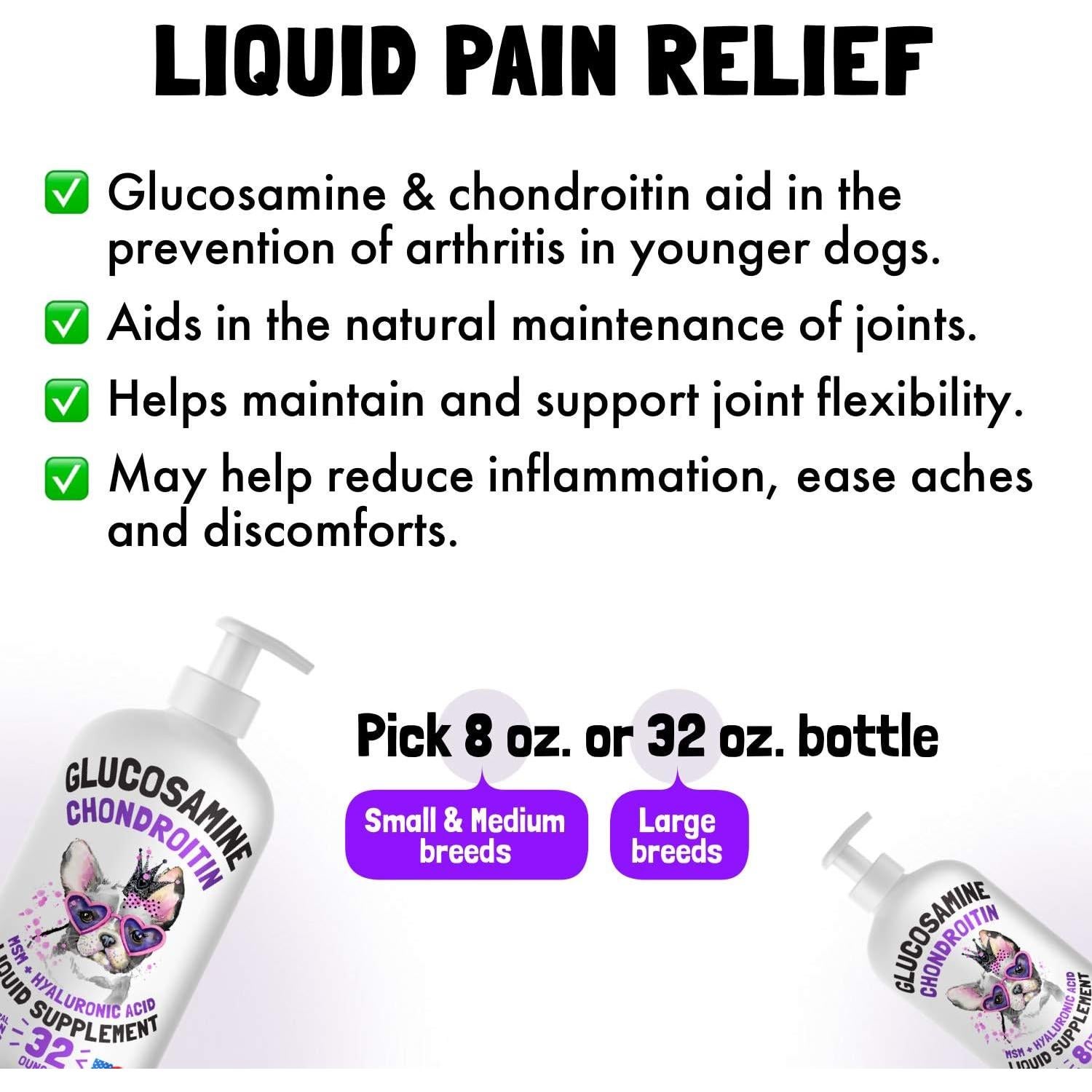 Glucosamina Líquida para Perros LEGITPET 0.95L Sabor Bacon