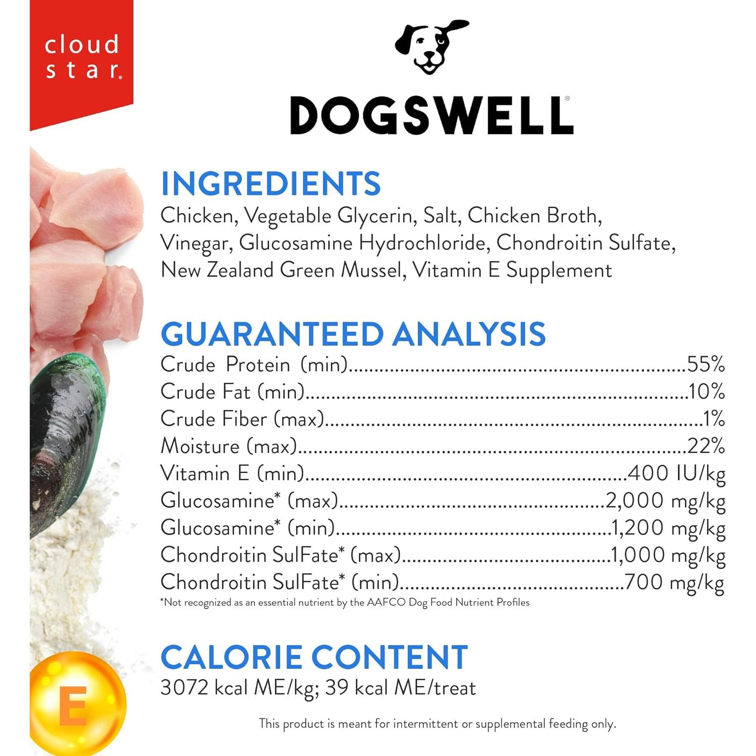 Galletas para perros Dogswell Jerky 680g Pollo Sin Granos