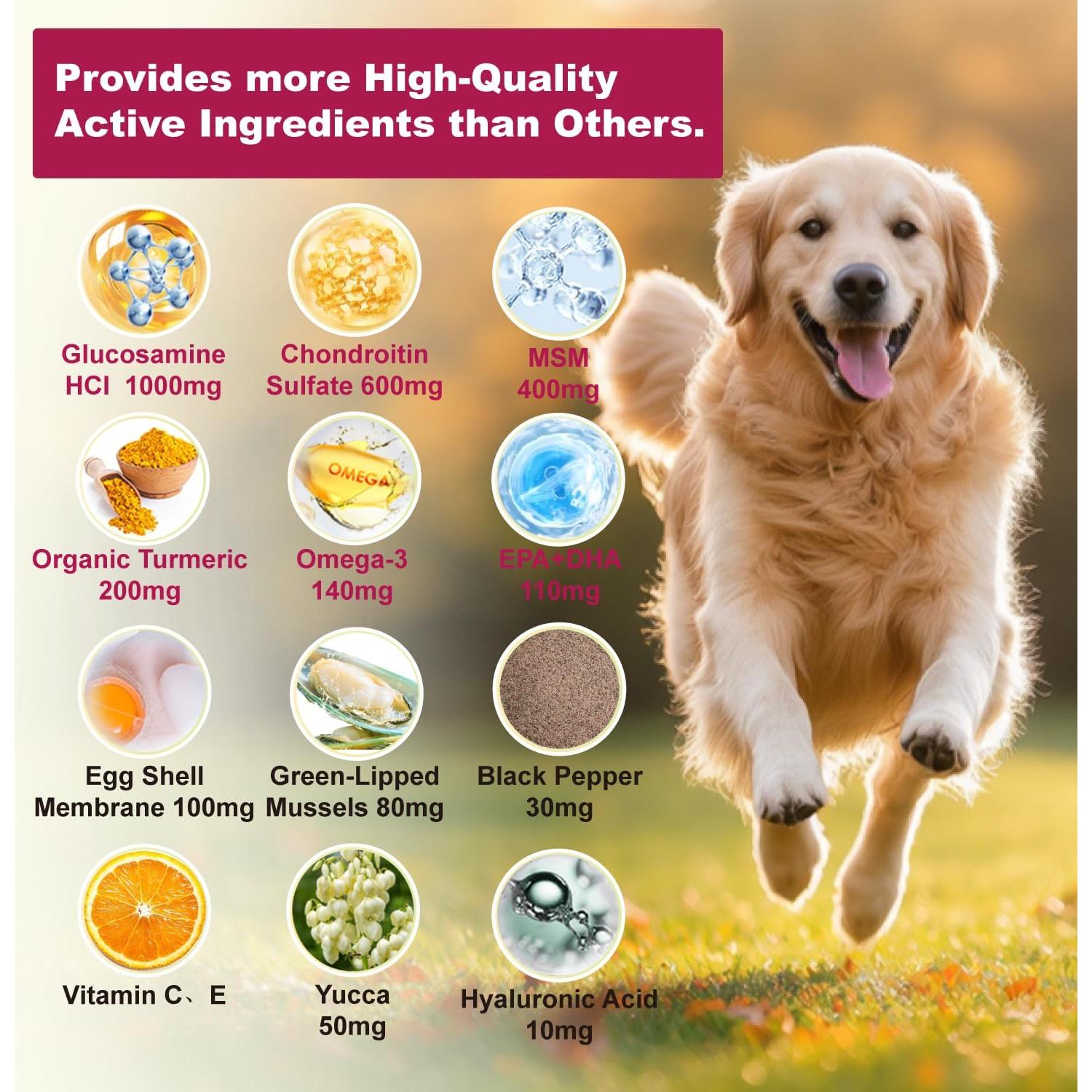 Suplemento Articular para Perros VEELOT 180 Masticables Sabor Pollo