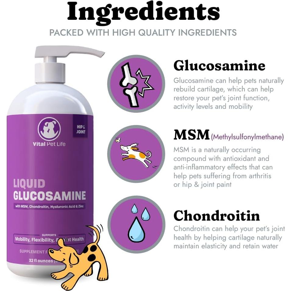 Suplemento Articular Vital Pet Life 30 Paquetes para Perros y Gatos
