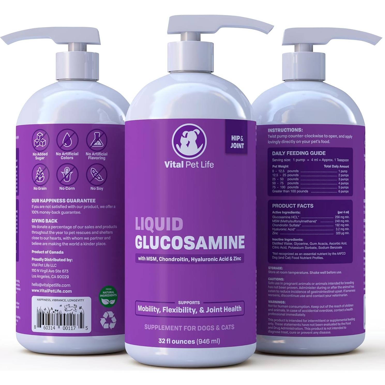 Suplemento Articular Vital Pet Life 30 Paquetes para Perros y Gatos