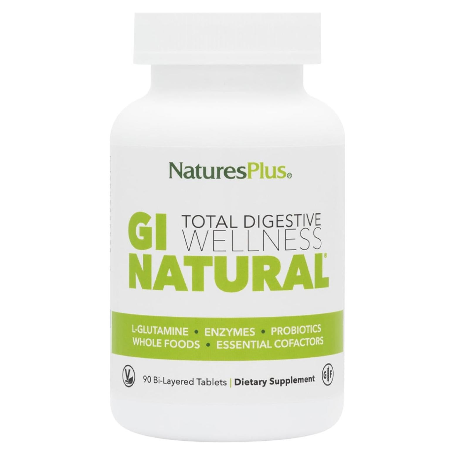 Suplemento Probiotico Nature's Plus GI Natural 90 Tabletas