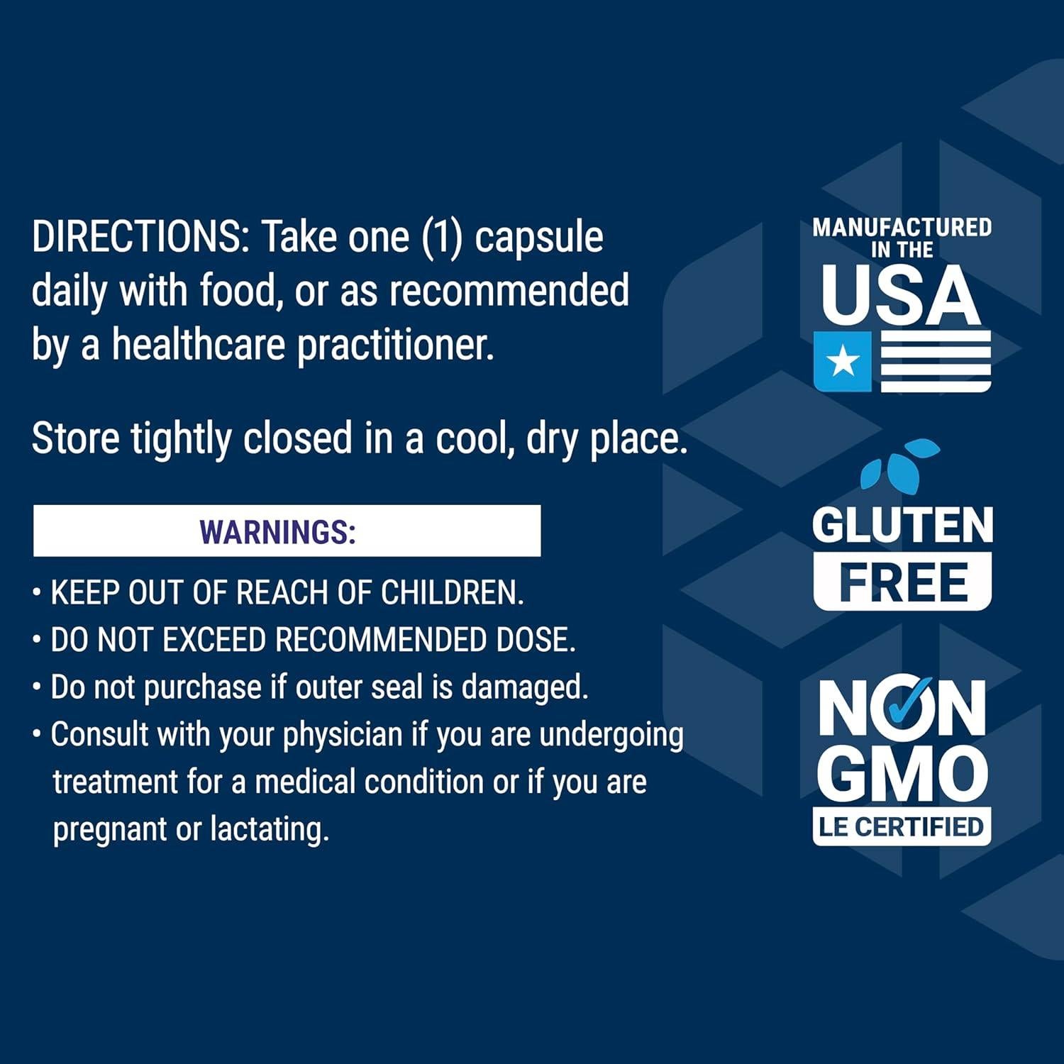 Sulfato de Glucosamina Life Extension 750 mg 60 Cápsulas Sin Gluten