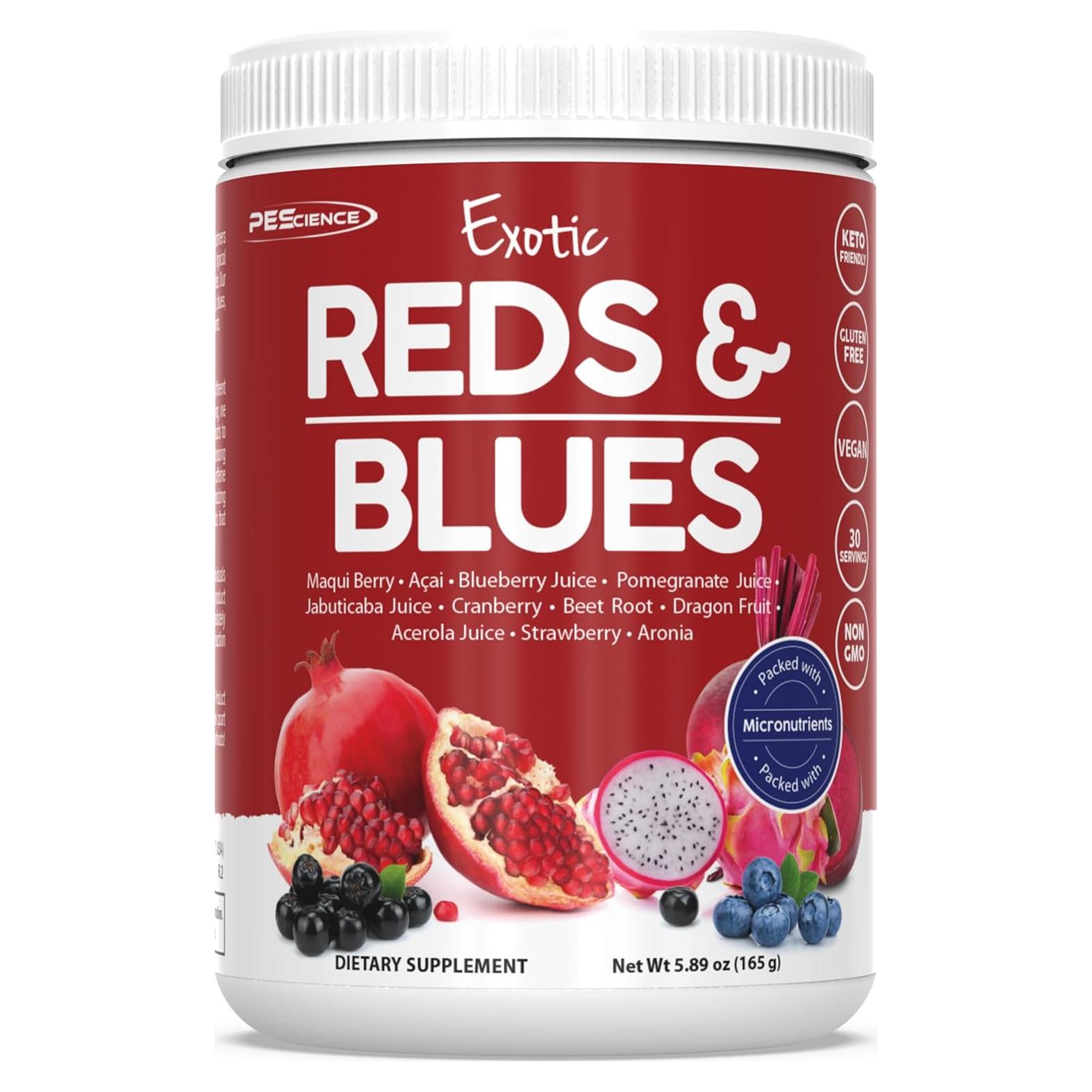 PEScience Superalimentos Rojos y Azules 30 Porciones 230g
