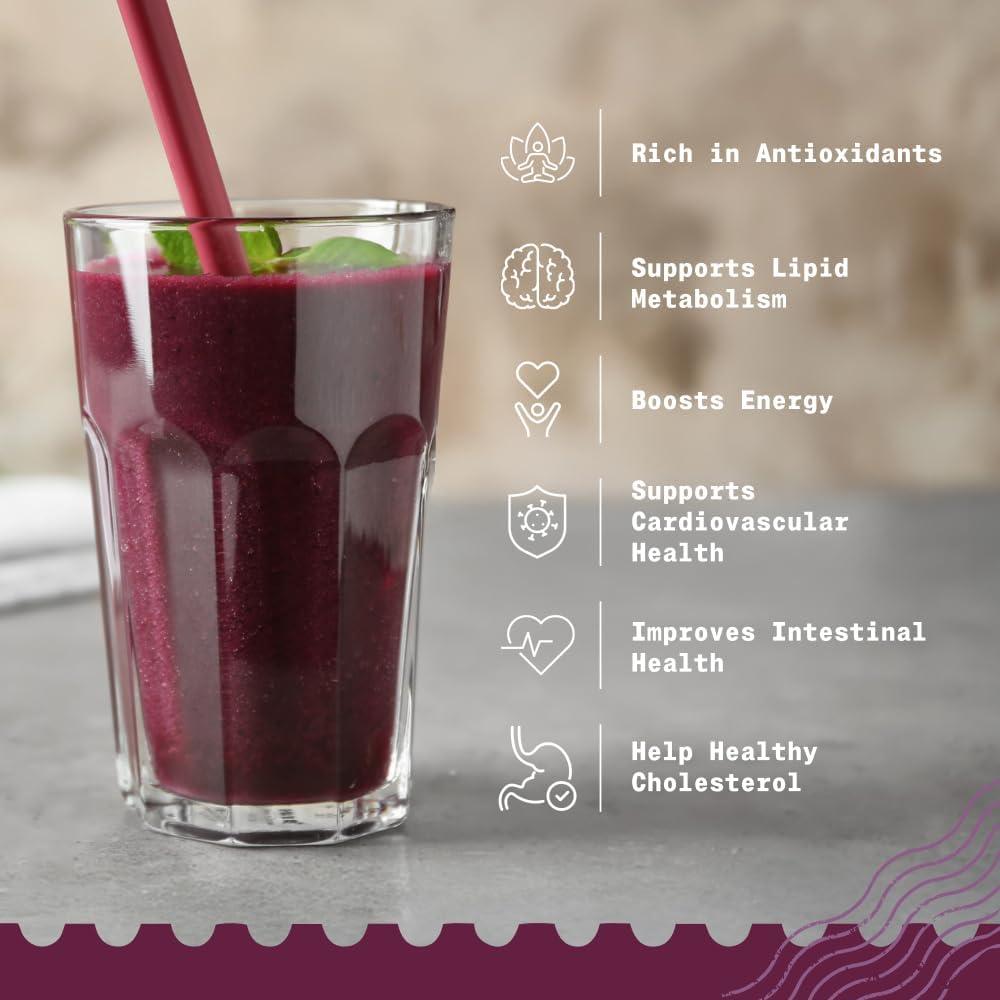 Polvo de Açaí Orgánico NaturaleBio 113.4g - Liofilizado