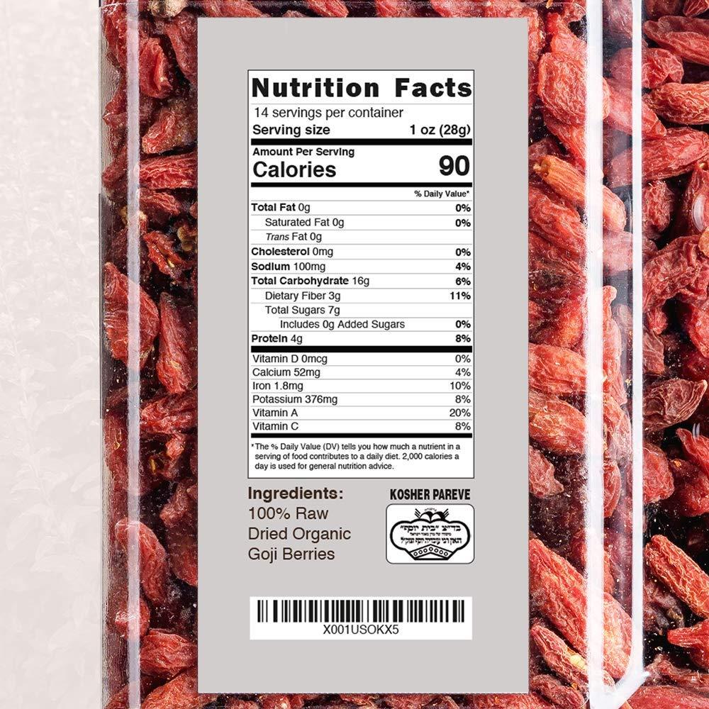 Baya de Goji Secas Orgánicas Roots Circle 400g - Superfood Antioxidante