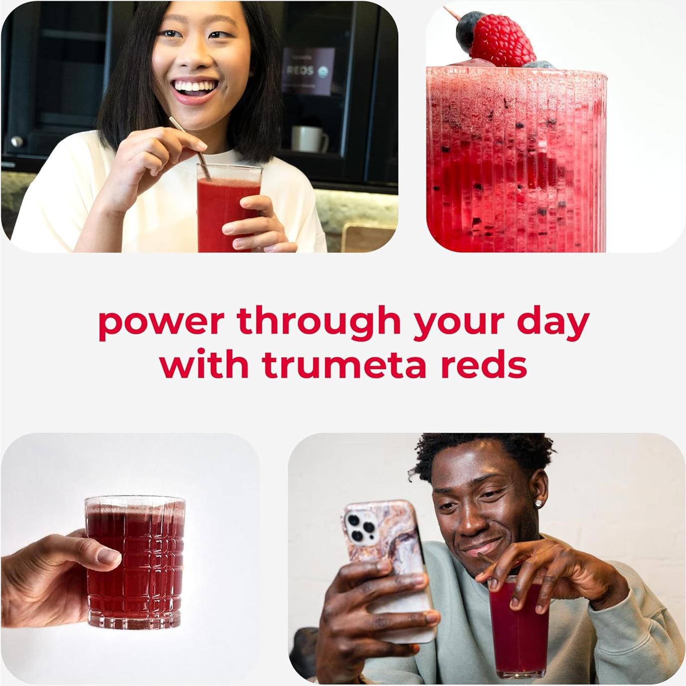 Paquete de Polvo Superalimento Rojo Orgánico Trumeta - 14 Sobres